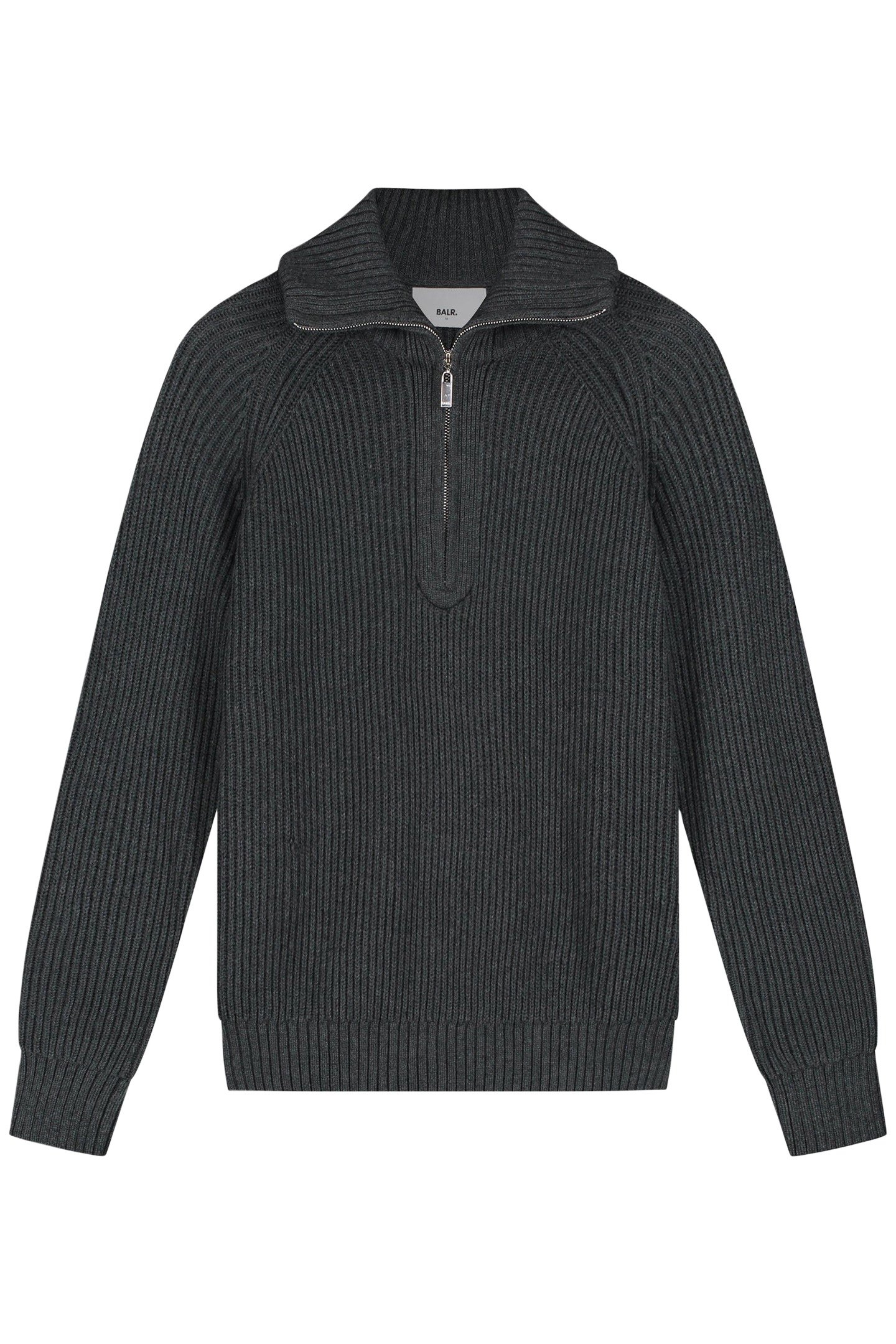 XI KNITTED HALF ZIP VOLCANIC GREY 3