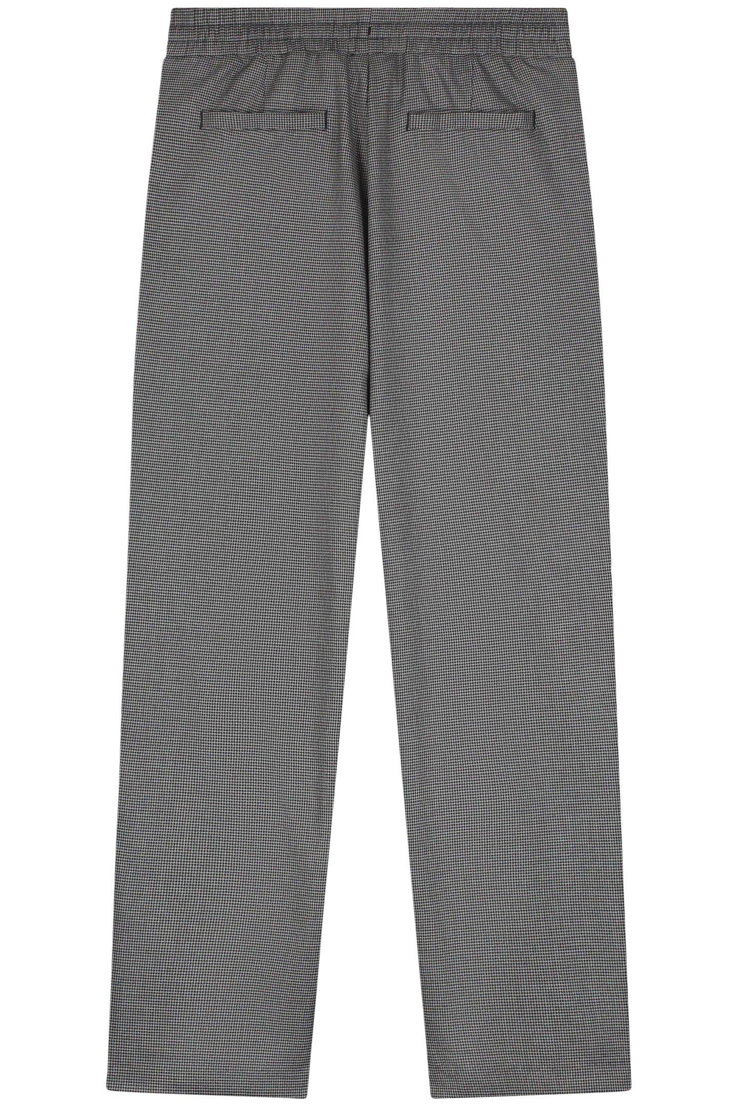 TAPE STRAIGHT TRACK PANTS JET BLACK HOUNDSTOOTH 4