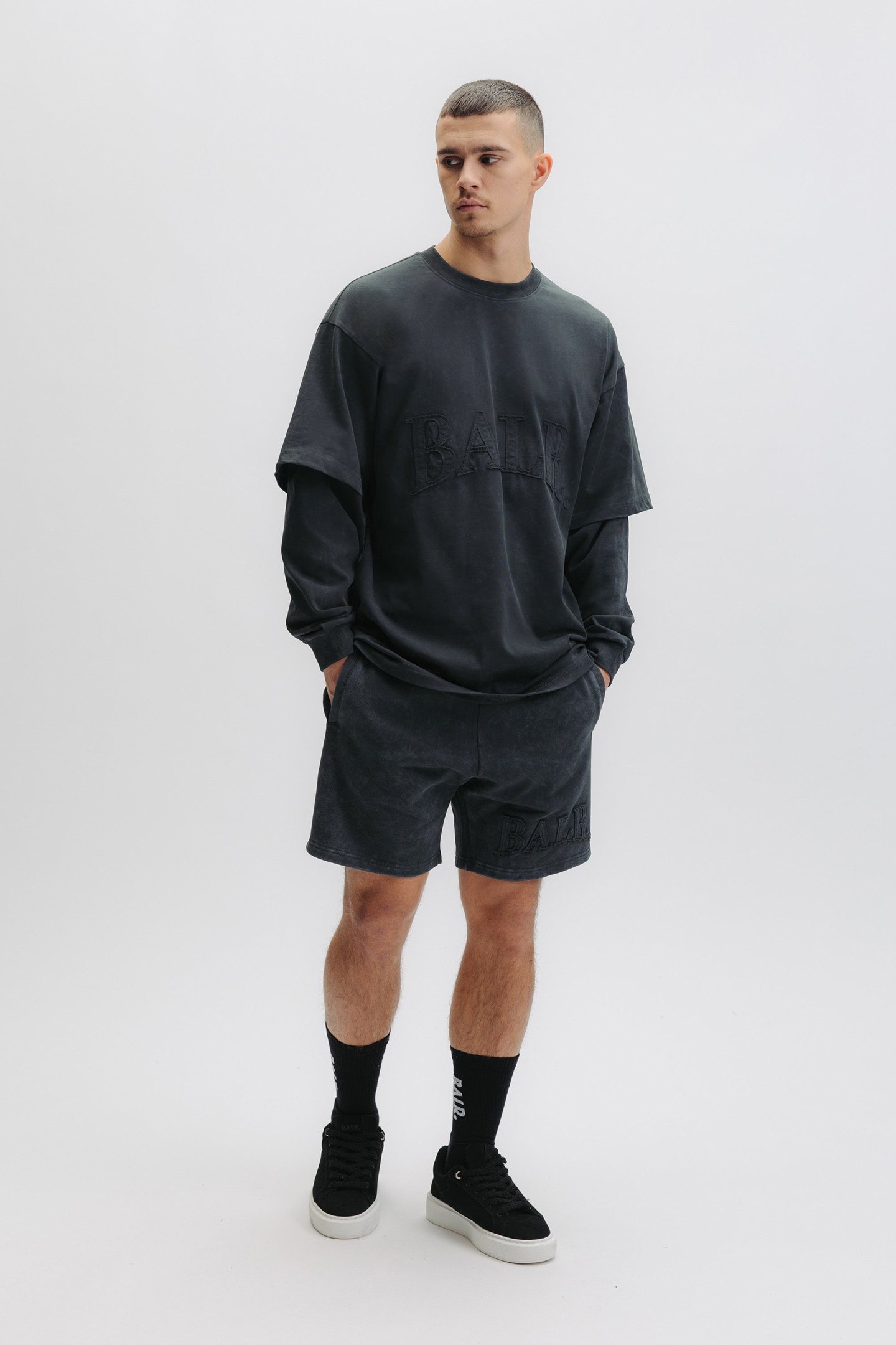 URBAN WASHED LONGSLEEVE VOLCANIC GREY 6