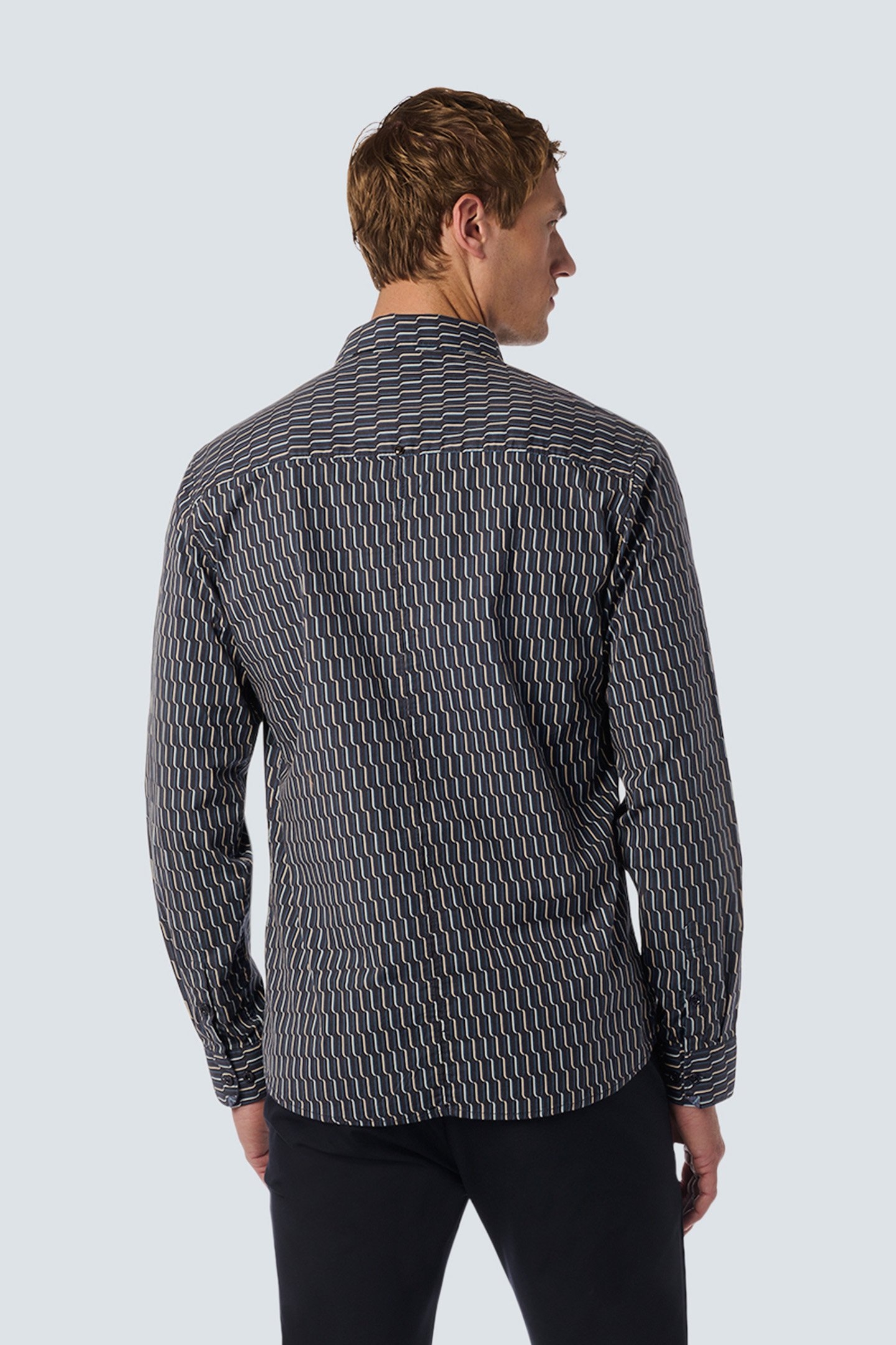 SHIRT STRETCH ALLOVER PRINTED BLACK 2