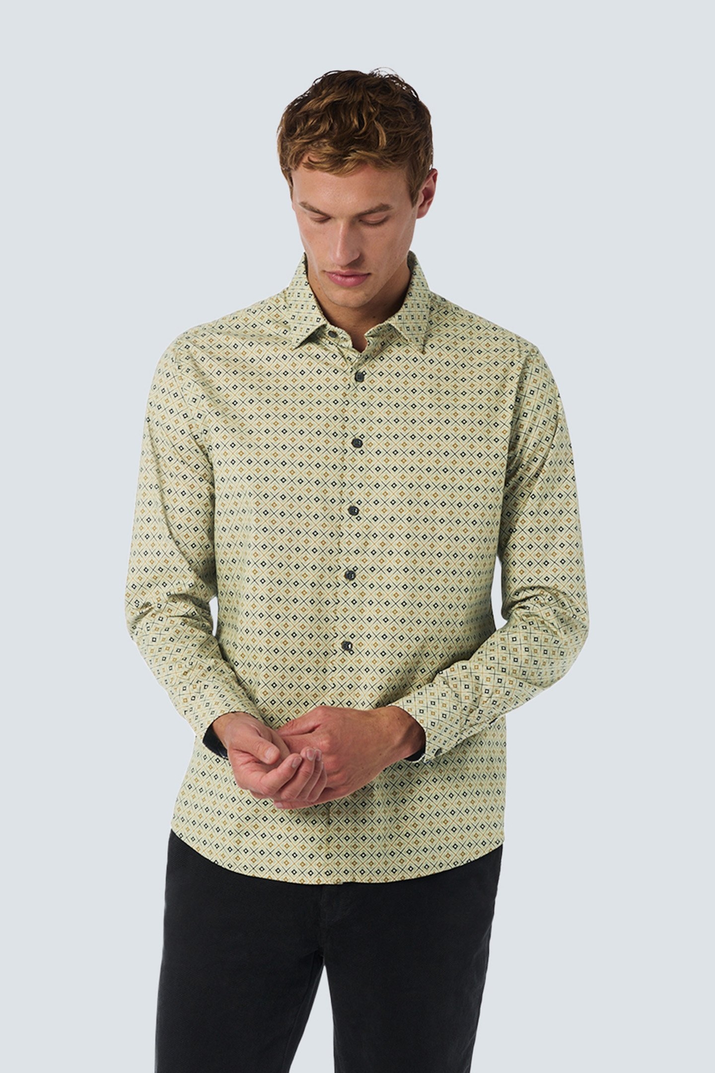 SHIRT STRETCH ALLOVER PRINTED SMOKE 1