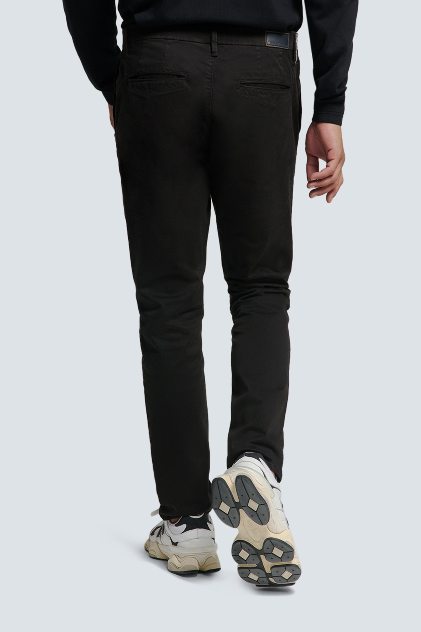 PANTS STRETCH GARMENT DYED BLACK 2