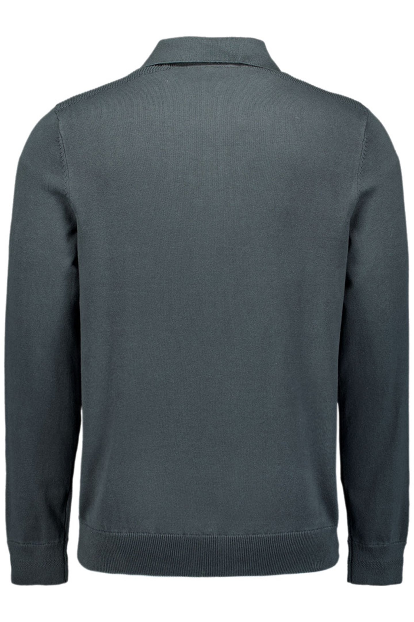 PULLOVER POLO HALF ZIPPER SOLID KNIT DARK STEEL 2