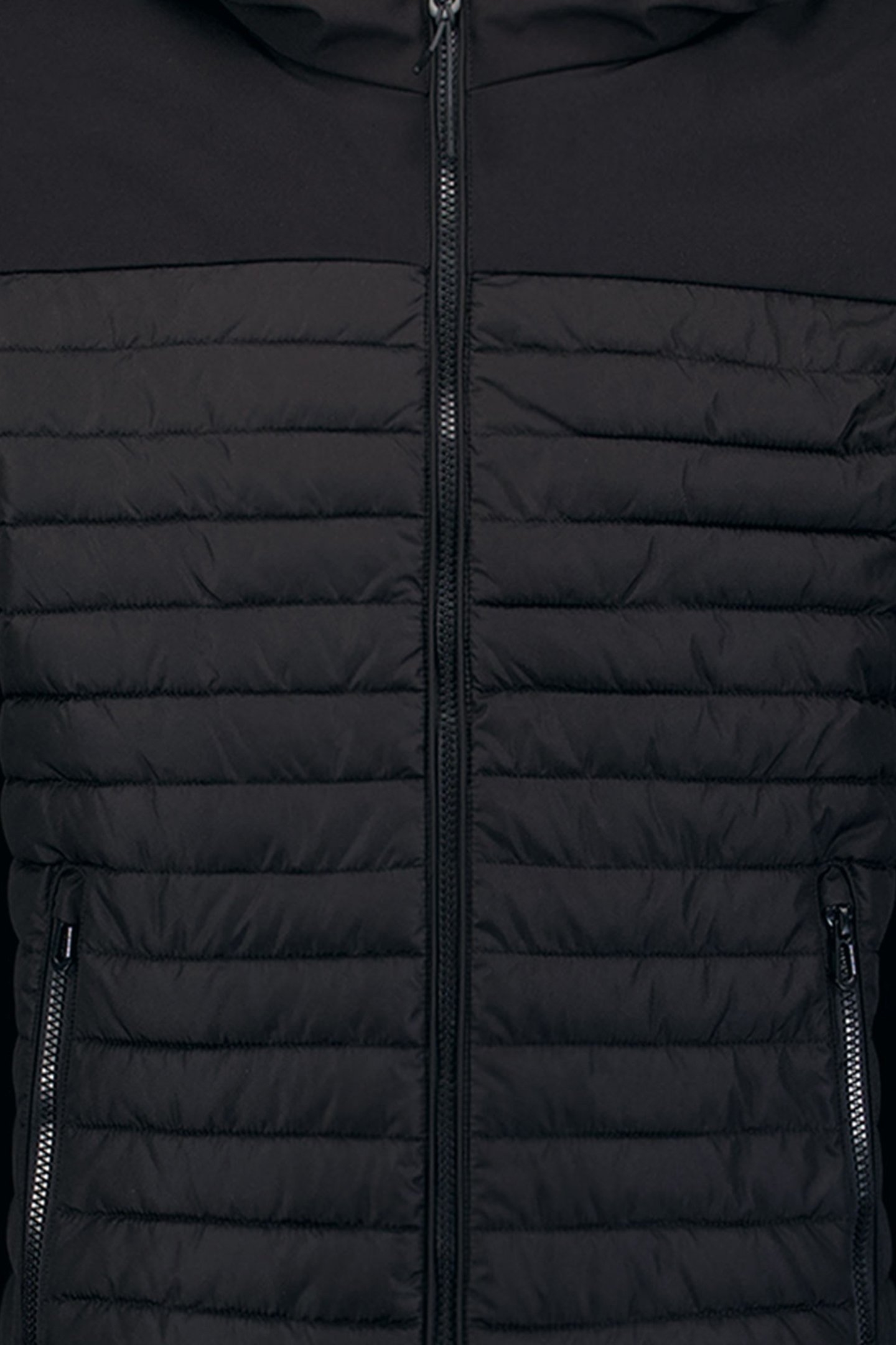 JACKET SHORT FIT HOODED PADDED BLACK 3