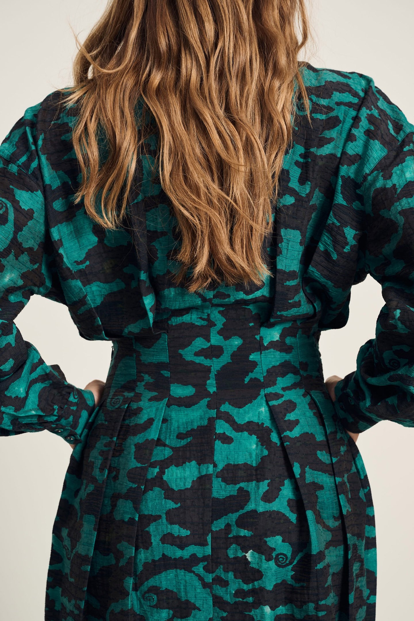 DRESS - CAMO TEAL GREEN 5
