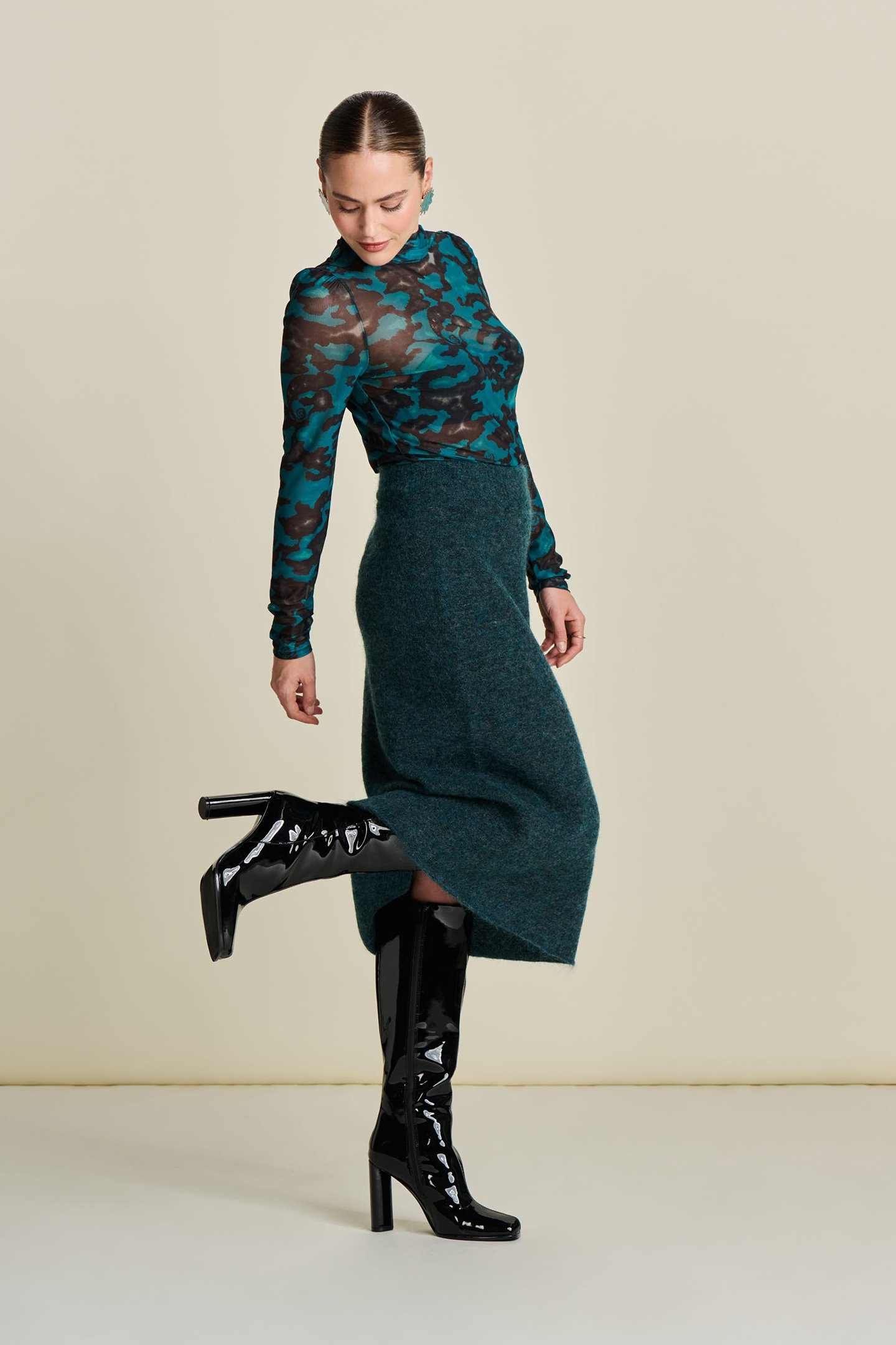 SKIRT - TEAL GREEN 7