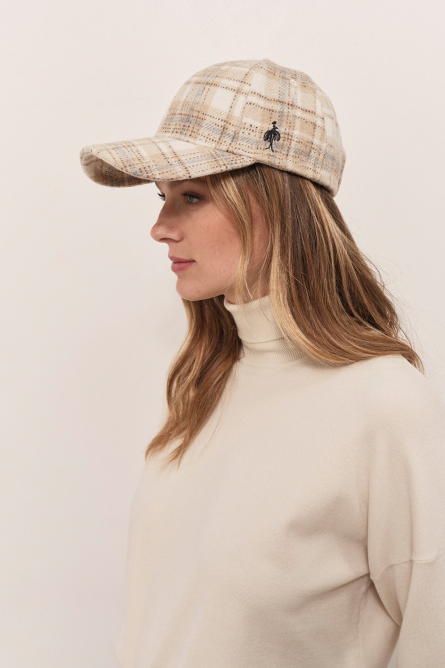 AYLER - WOOLEN COOKIE CAP WITH CHECKERED PATTERN AND DANCER  2