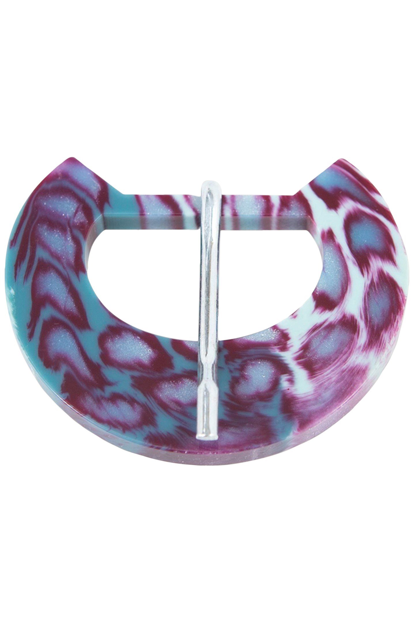 AMAL - PURPLE REMOVABLE BELT BUCKLE MADE OF DECORATIVE RESIN 2
