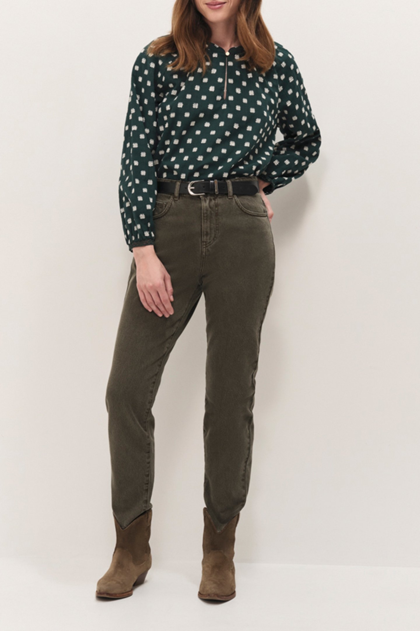 LE TAYLOR - SLOUCHY VETIVER 7/8 JEANS 2