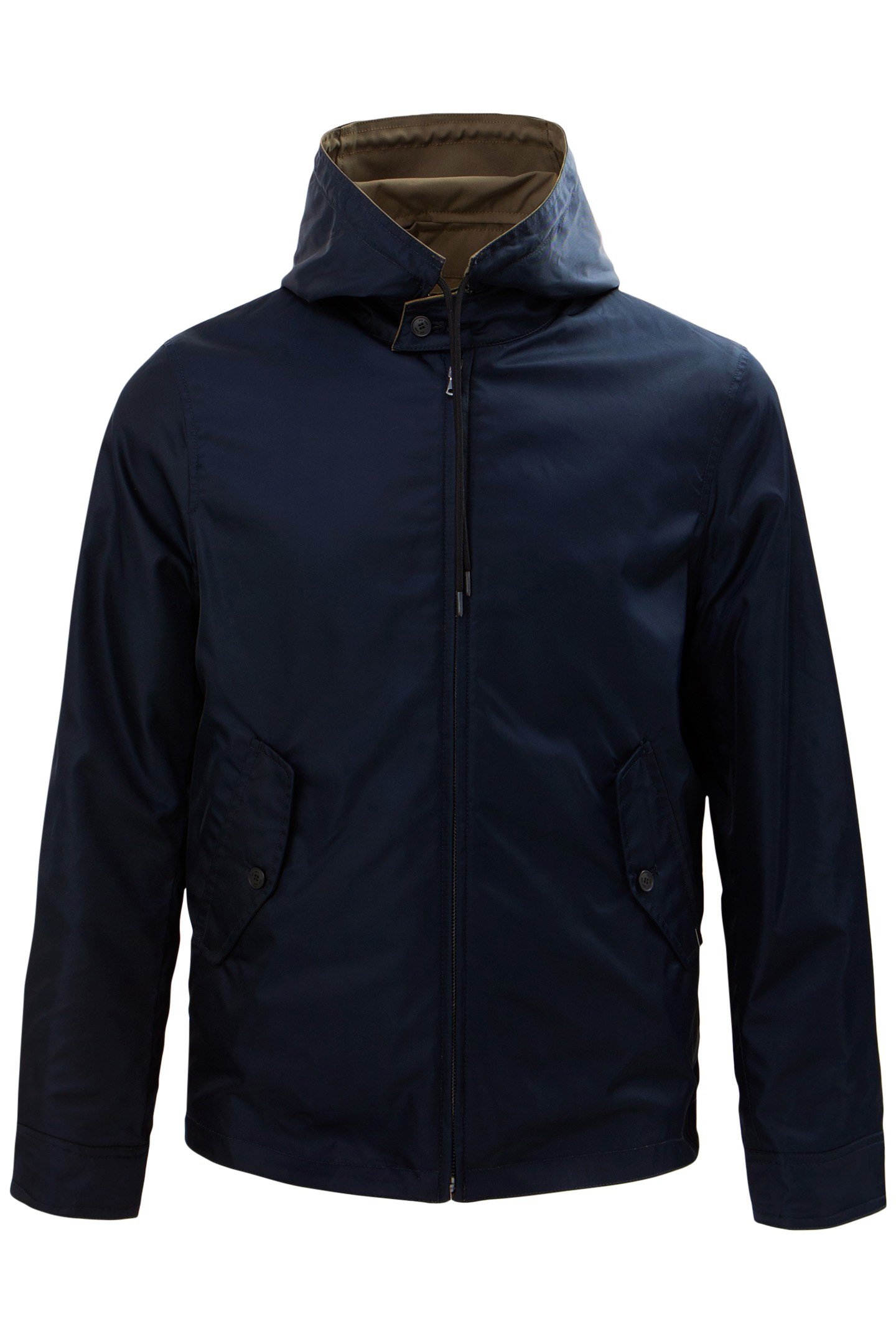 NAVY BLUE AND KHAKI REVERSIBLE JACKET 5