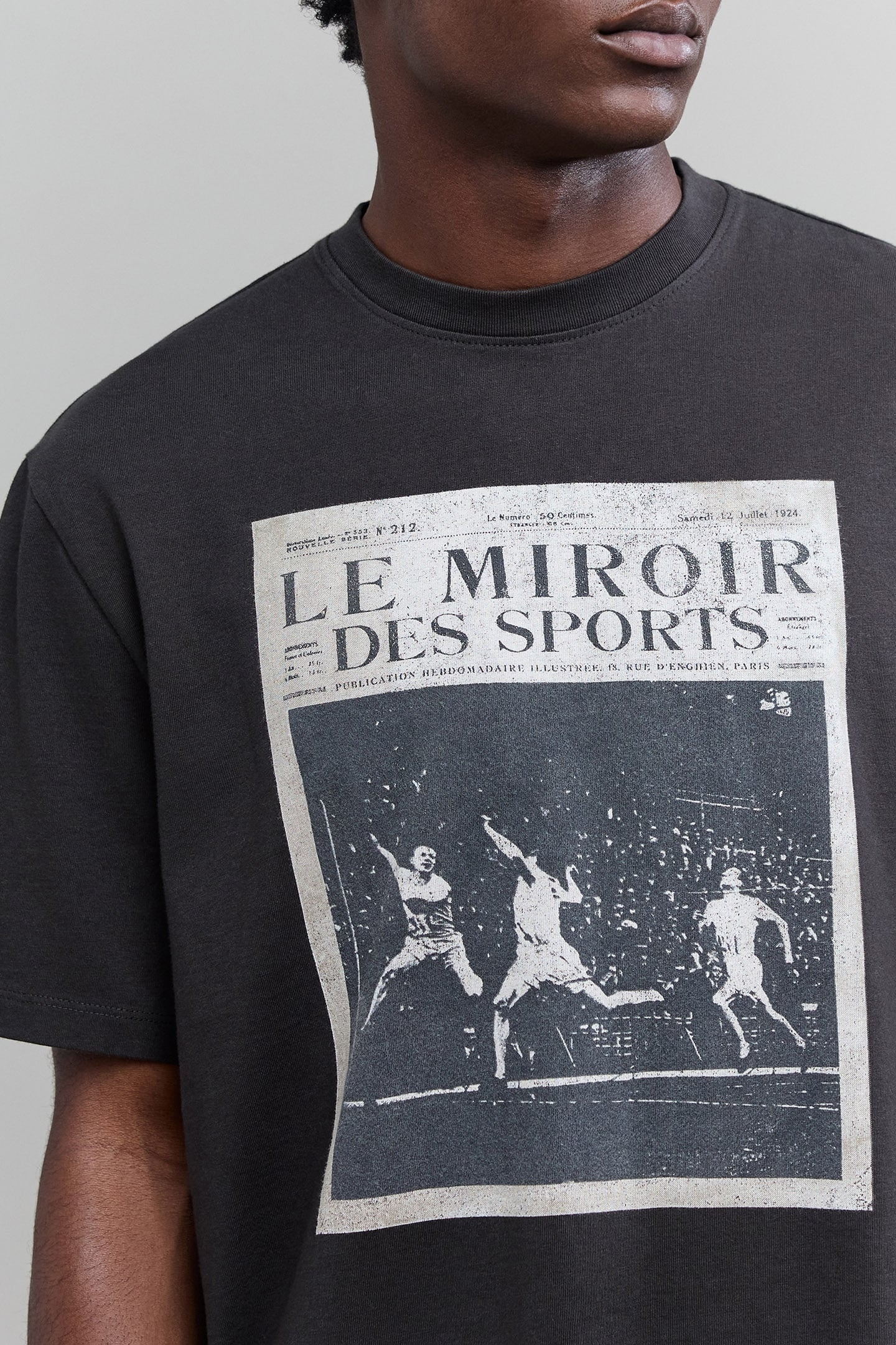 T-SHIRT ASPHALT ORGANIC COTTON VISUAL POSTER SPORT MEN 4