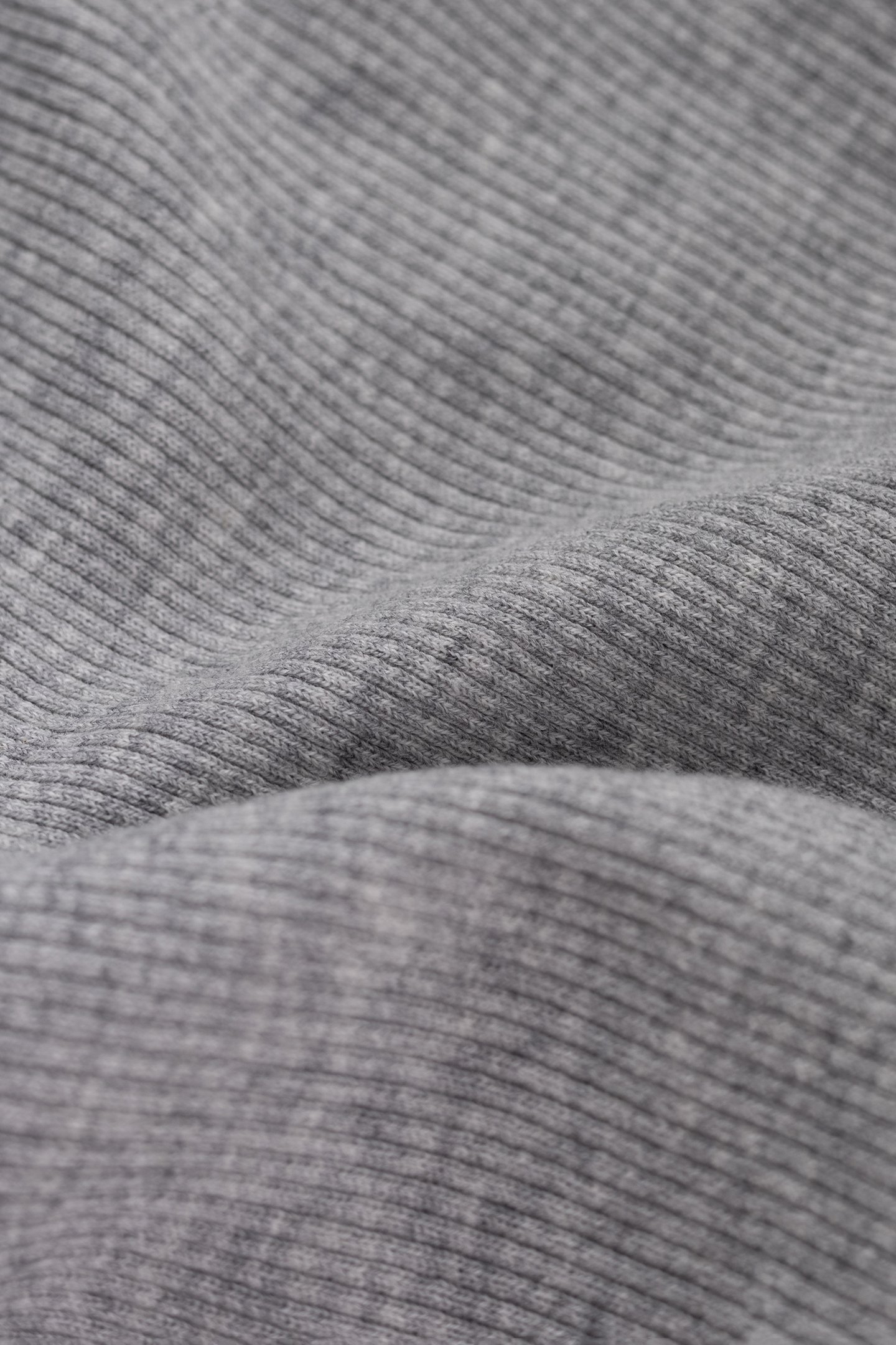 GREY TURTLENECK REVERSE SEAM SWEATER 3