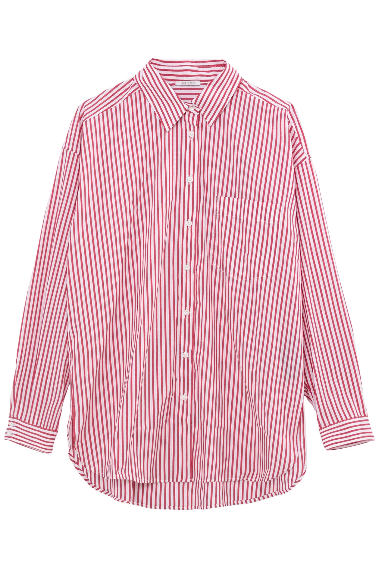 WHITE SHIRT WITH RED STRIPES 1