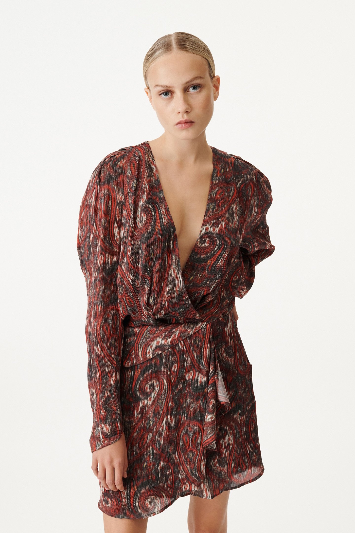 CHAYTONSPE DRESS MIXED RED 1