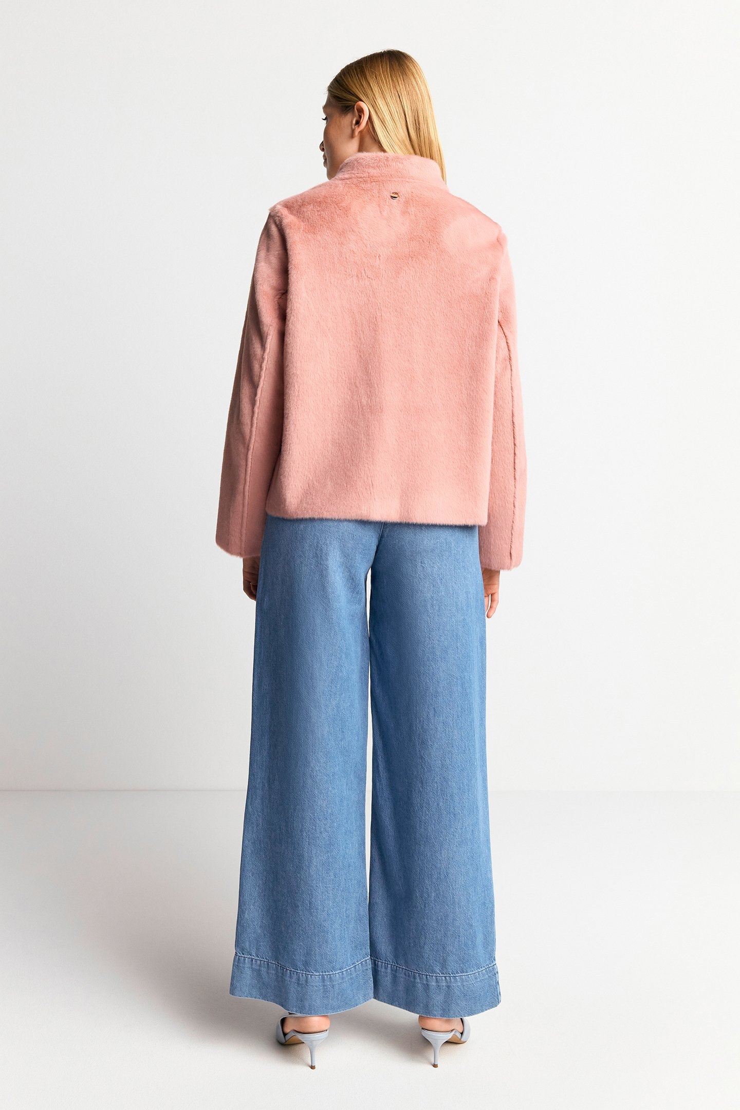 FAKE FUR JACKET ROSE SHADOW 3