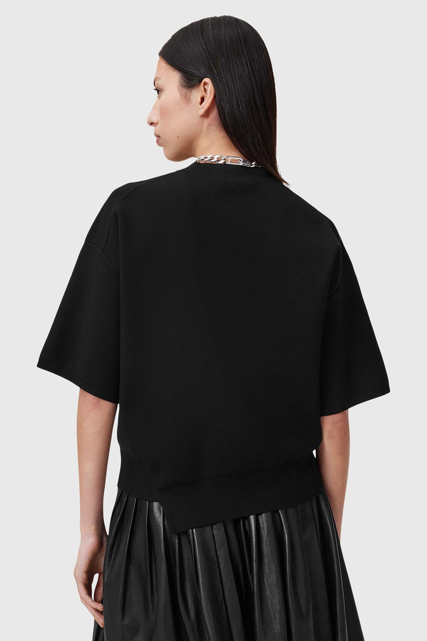 REMI KNIT TEE BLACK 2