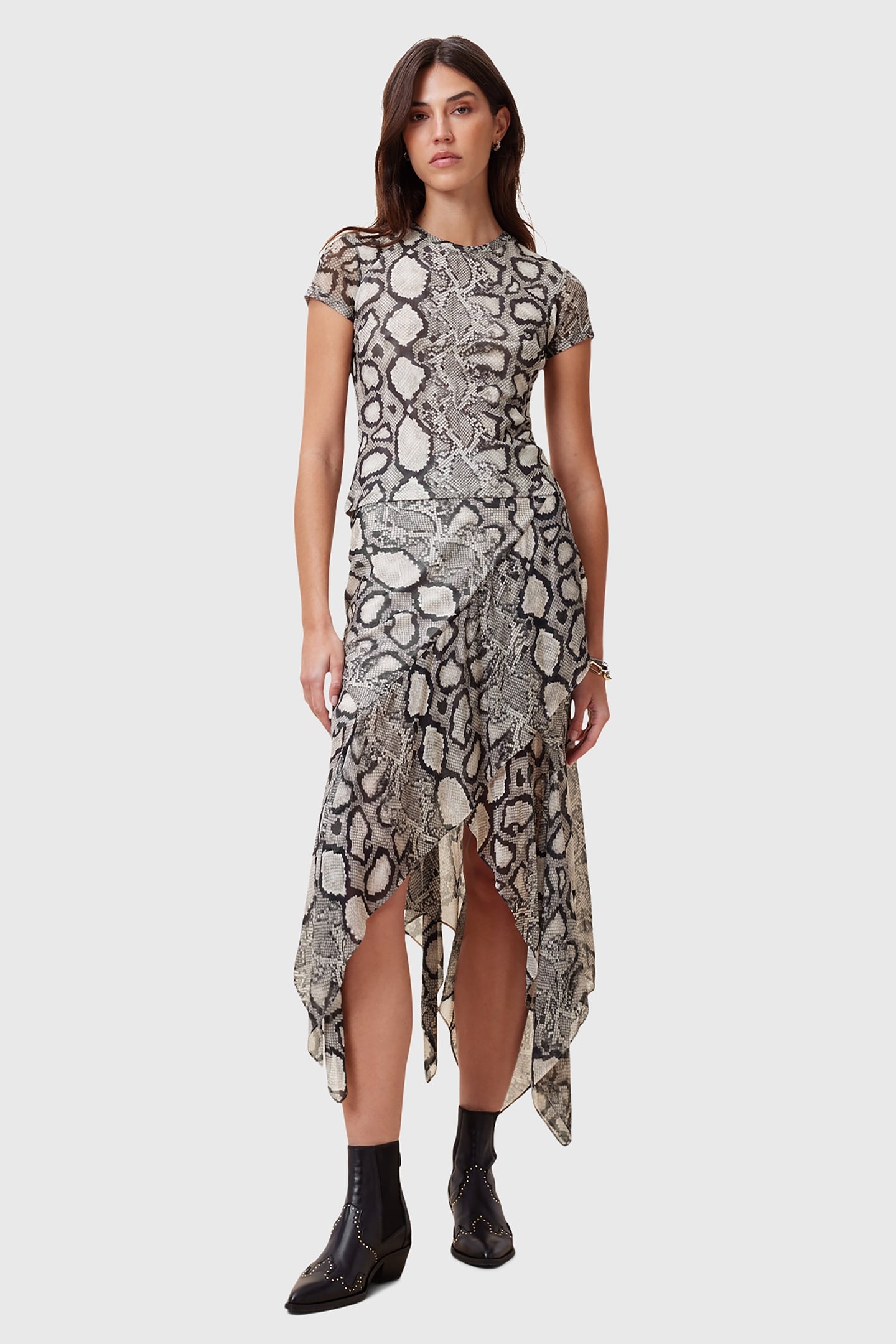 ELLIE MESH TEE FLOW ECRU WHITE 3