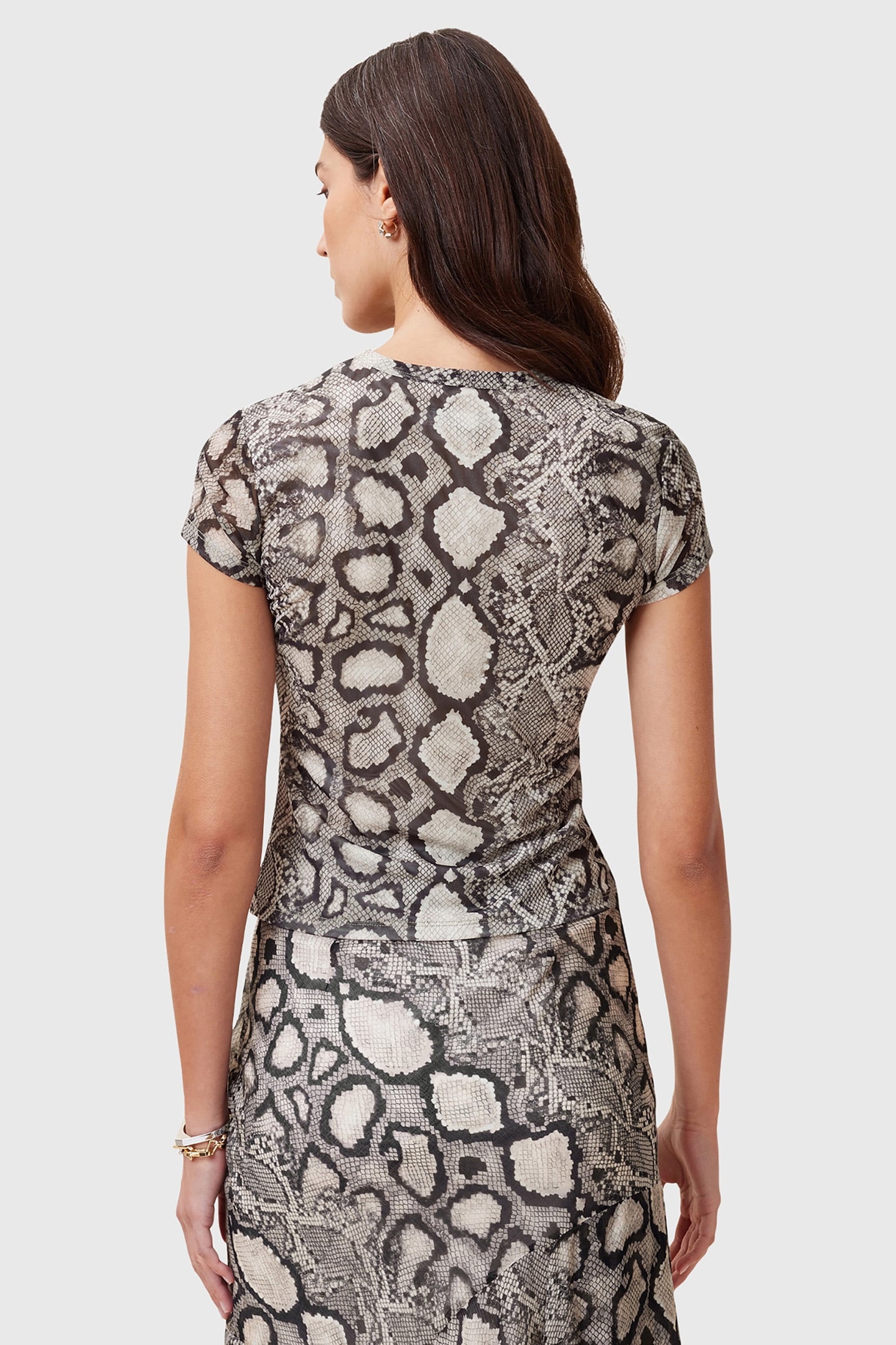 ELLIE MESH TEE FLOW ECRU WHITE 2