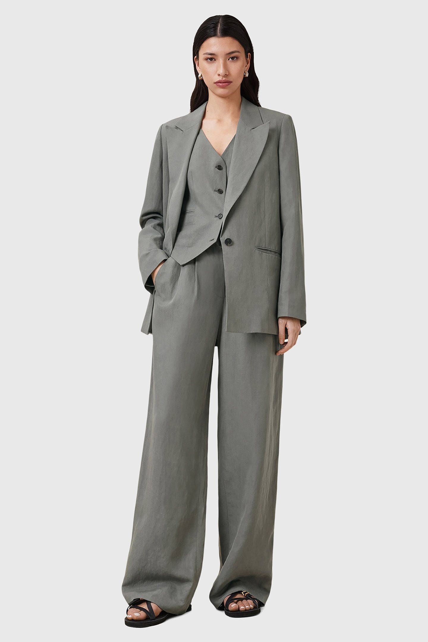 AVERIE LIN TROUSER GREY 6