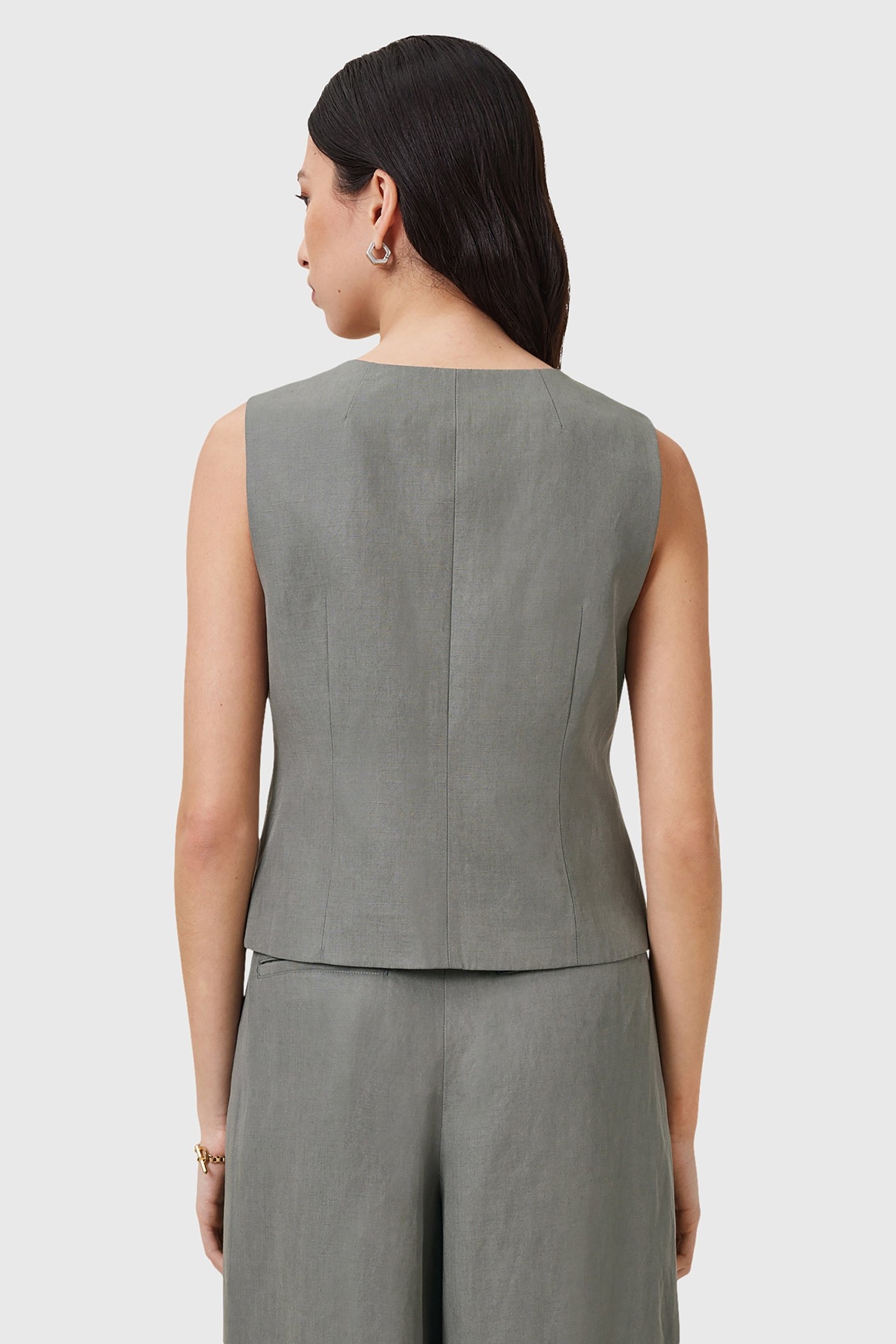 AVERIE LIN WAISTCOAT GREY 2