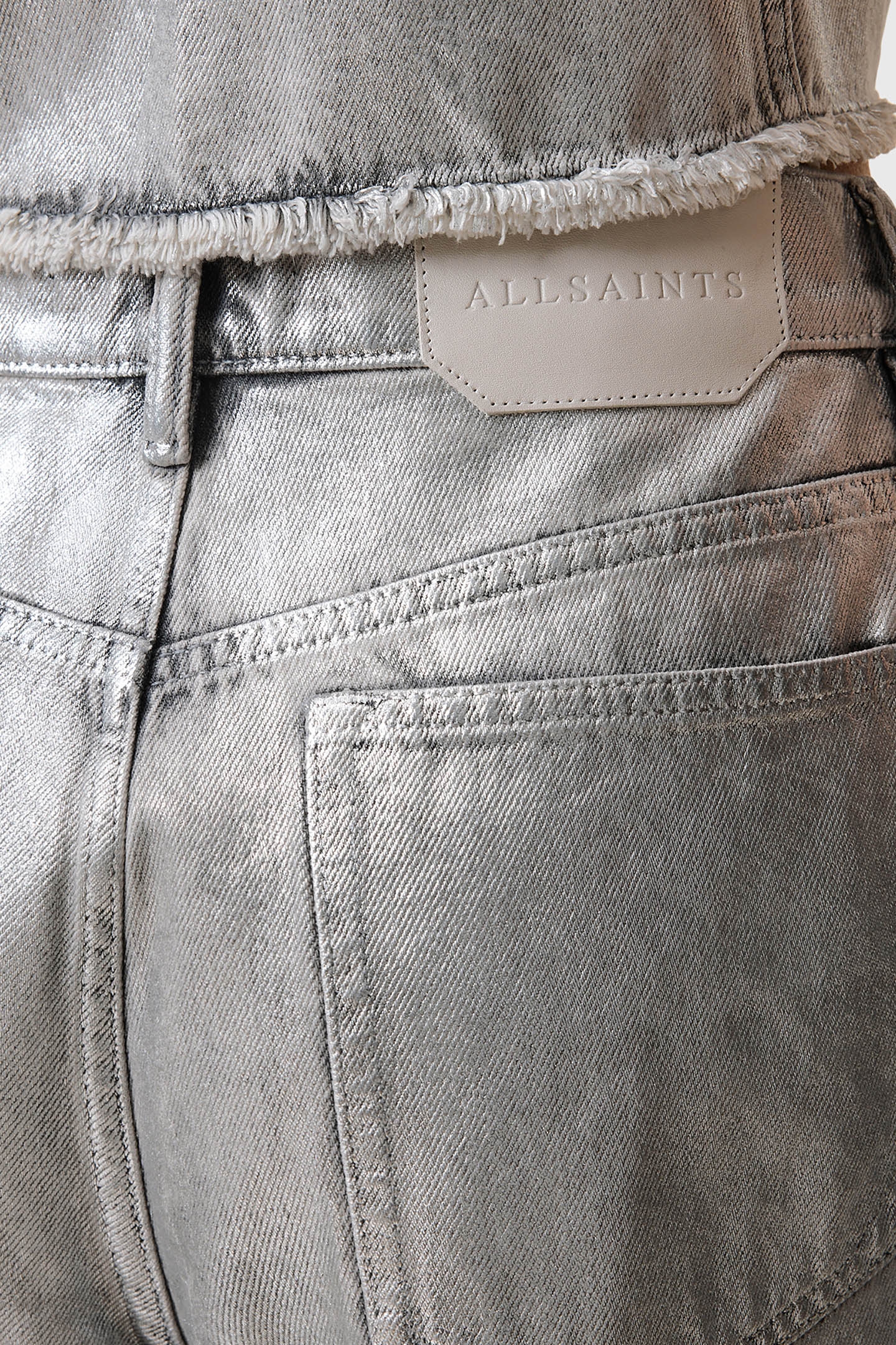 LOUIE LONG SHORT METALLIC SILVER 8