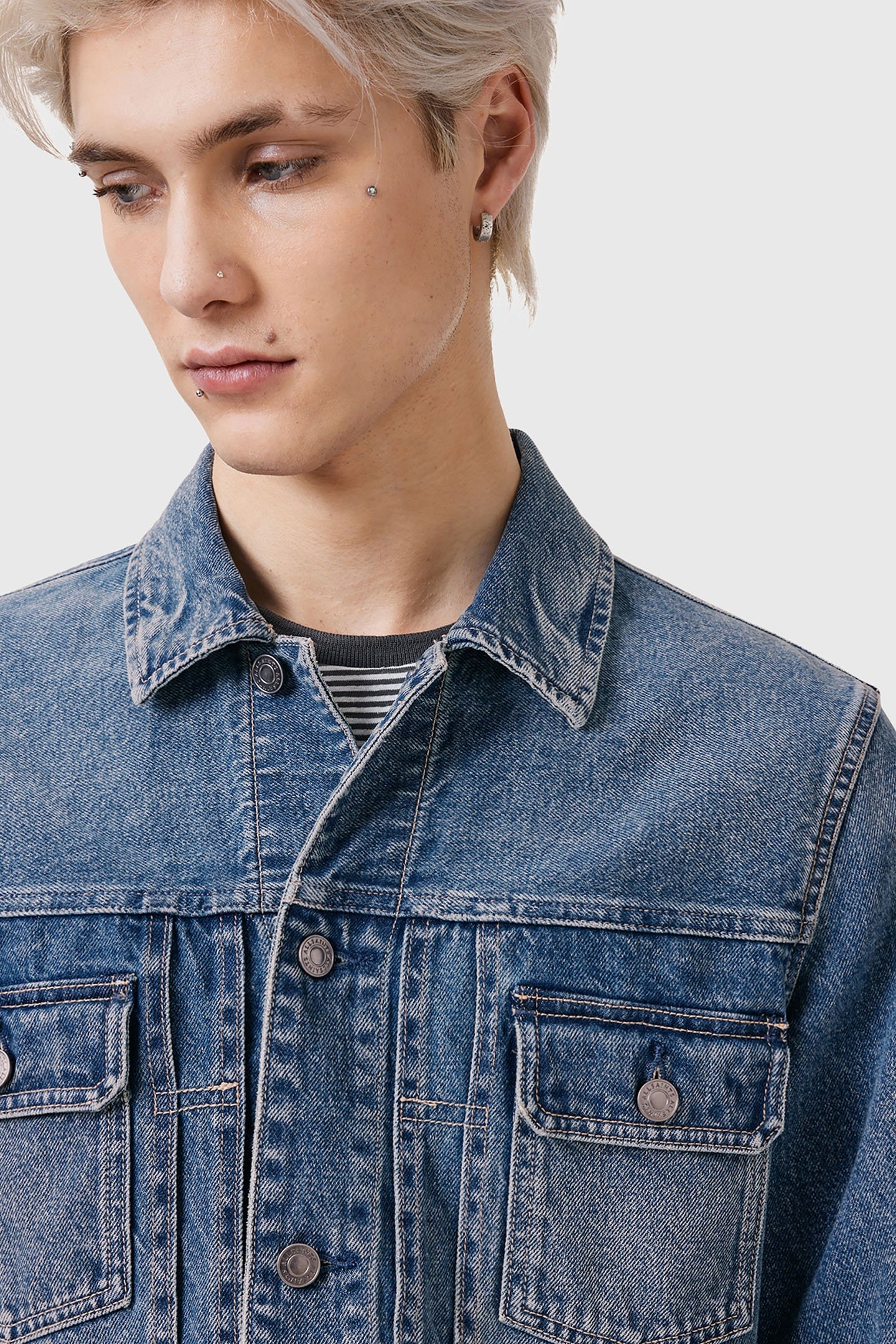 EXILE JACKET WASHED INDIGO BLUE 6