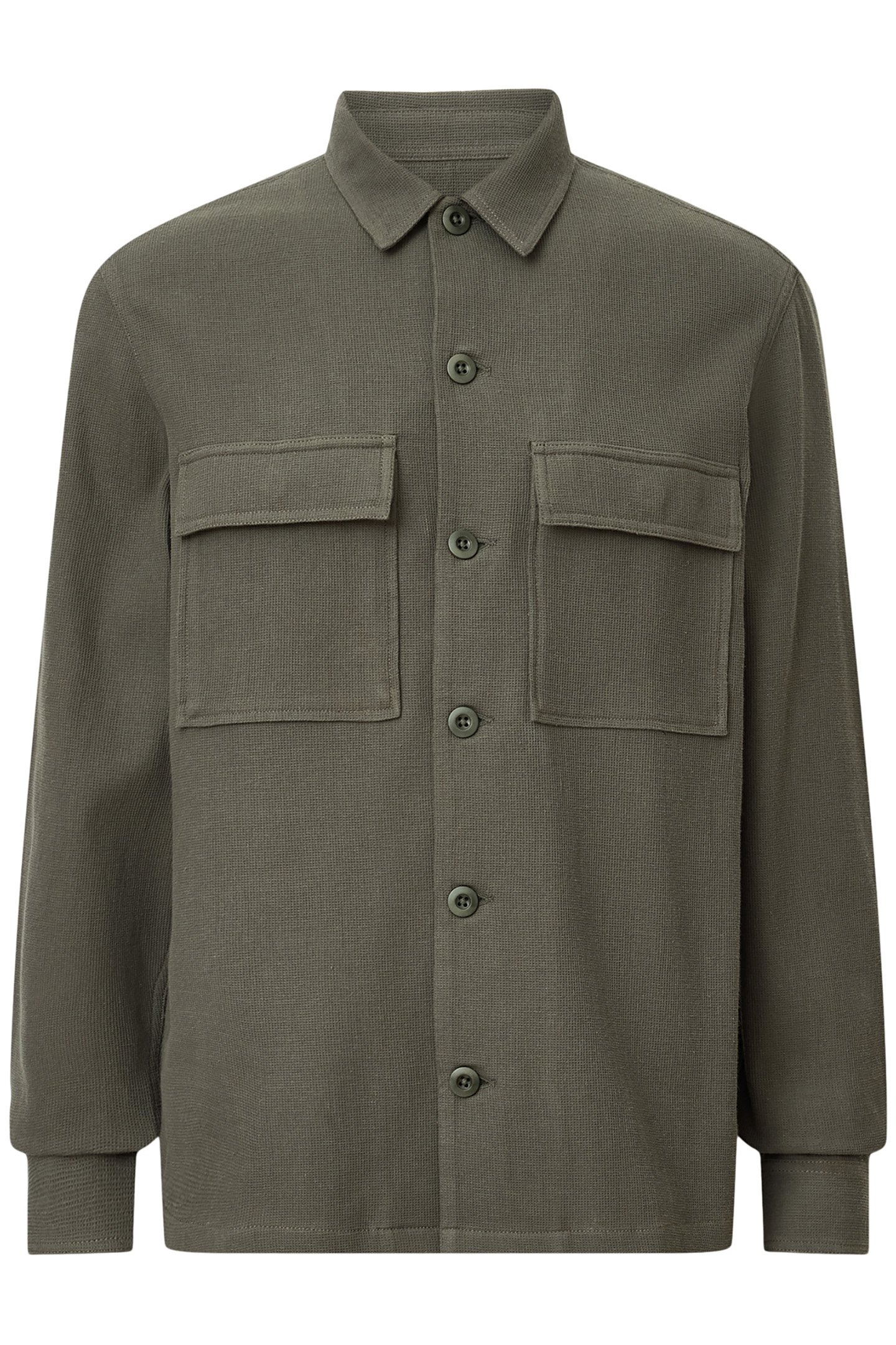 VISCAR LS SHIRT KHAKI GREEN 4