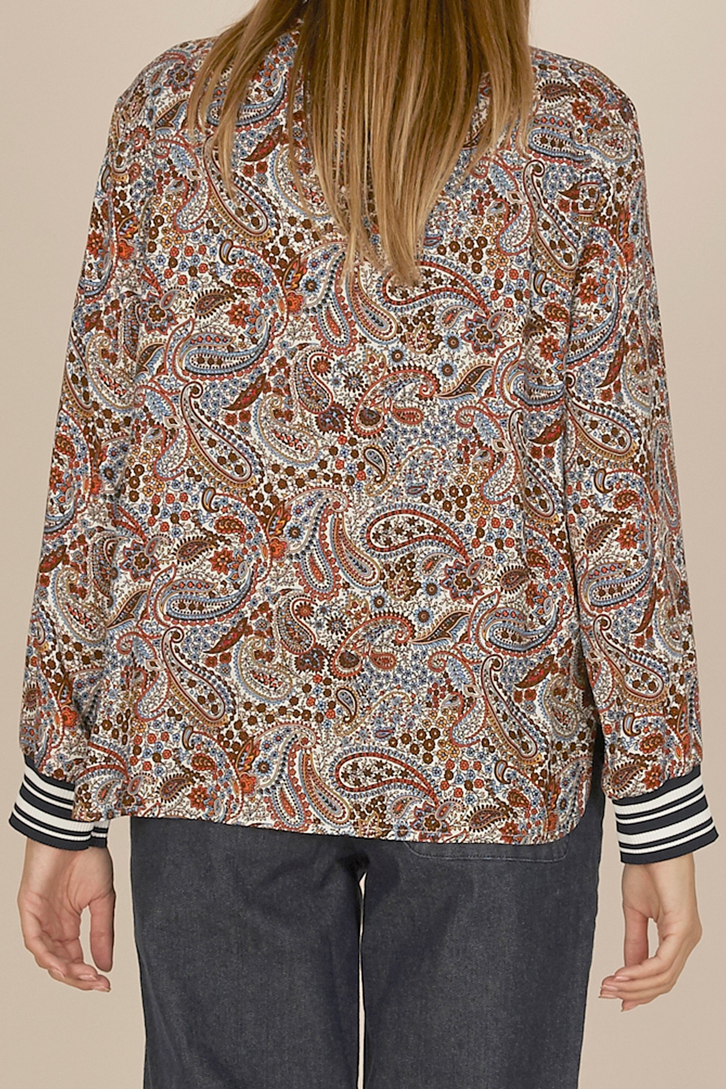 PATTERNED POPOVER SHIRT IN MULTI 2