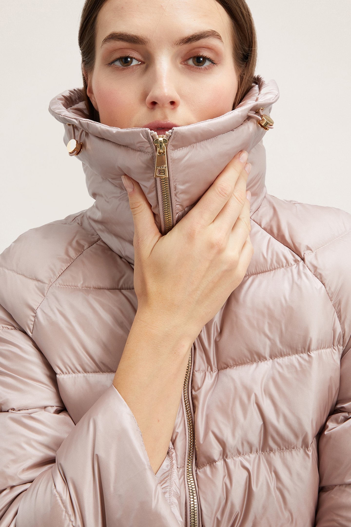 QUILTED NYLON JACKET WITH PADDING PINK 5