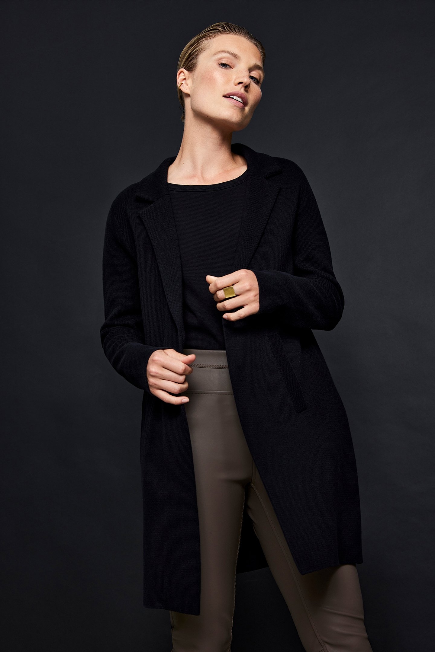 SAMMIE CARDIGAN BLACK 3