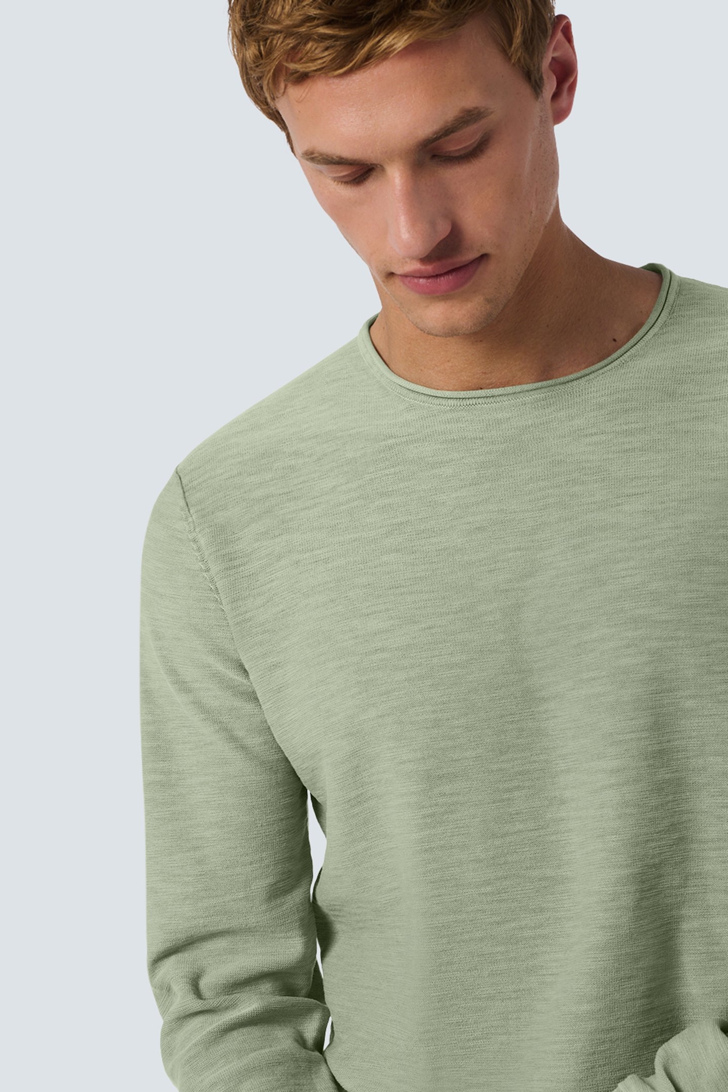 PULLOVER CREWNECK GARMENT DYED + STONE WASHED SMOKE 6