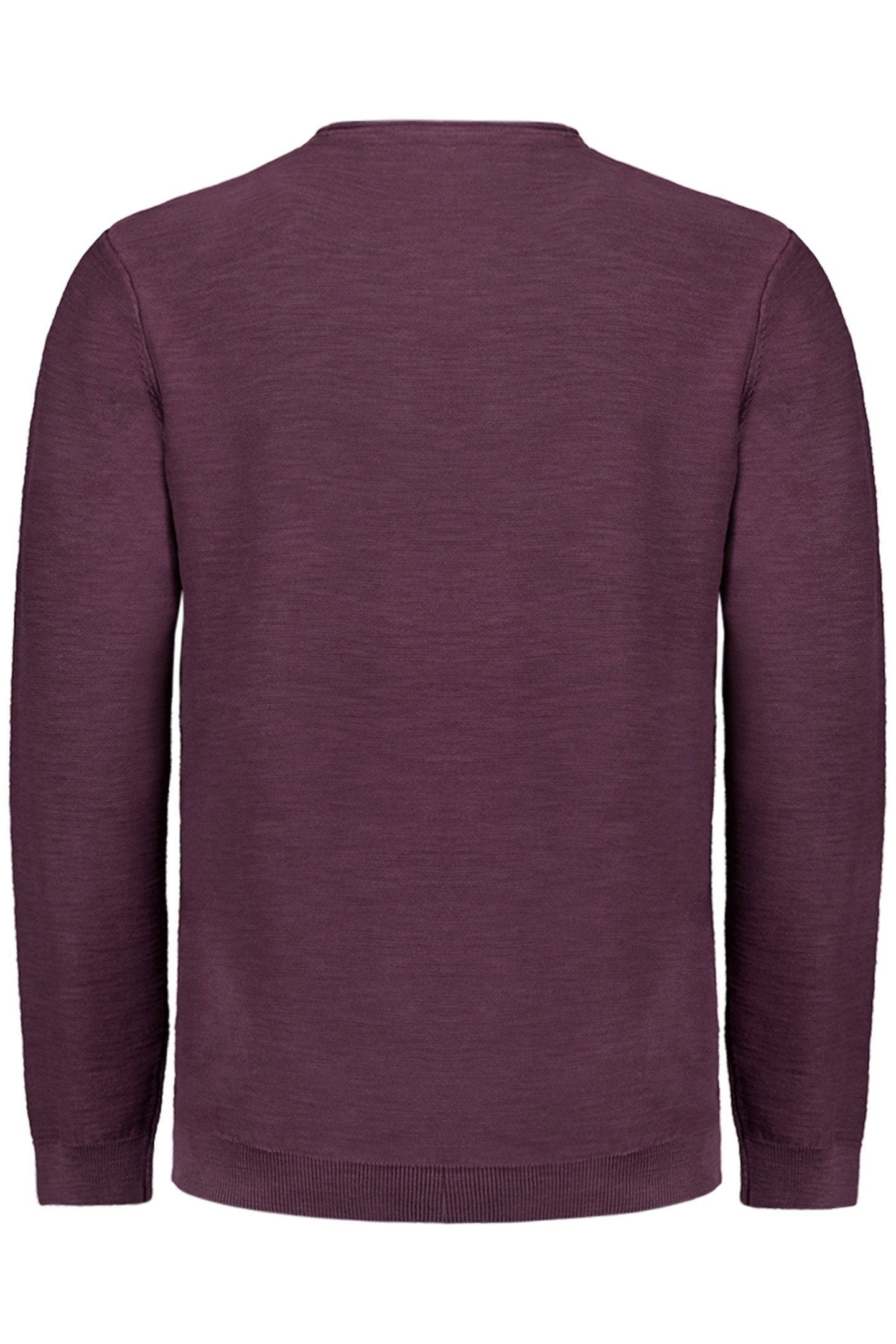 PULLOVER CREWNECK GARMENT DYED + STONE WASHED AUBERGINE 5
