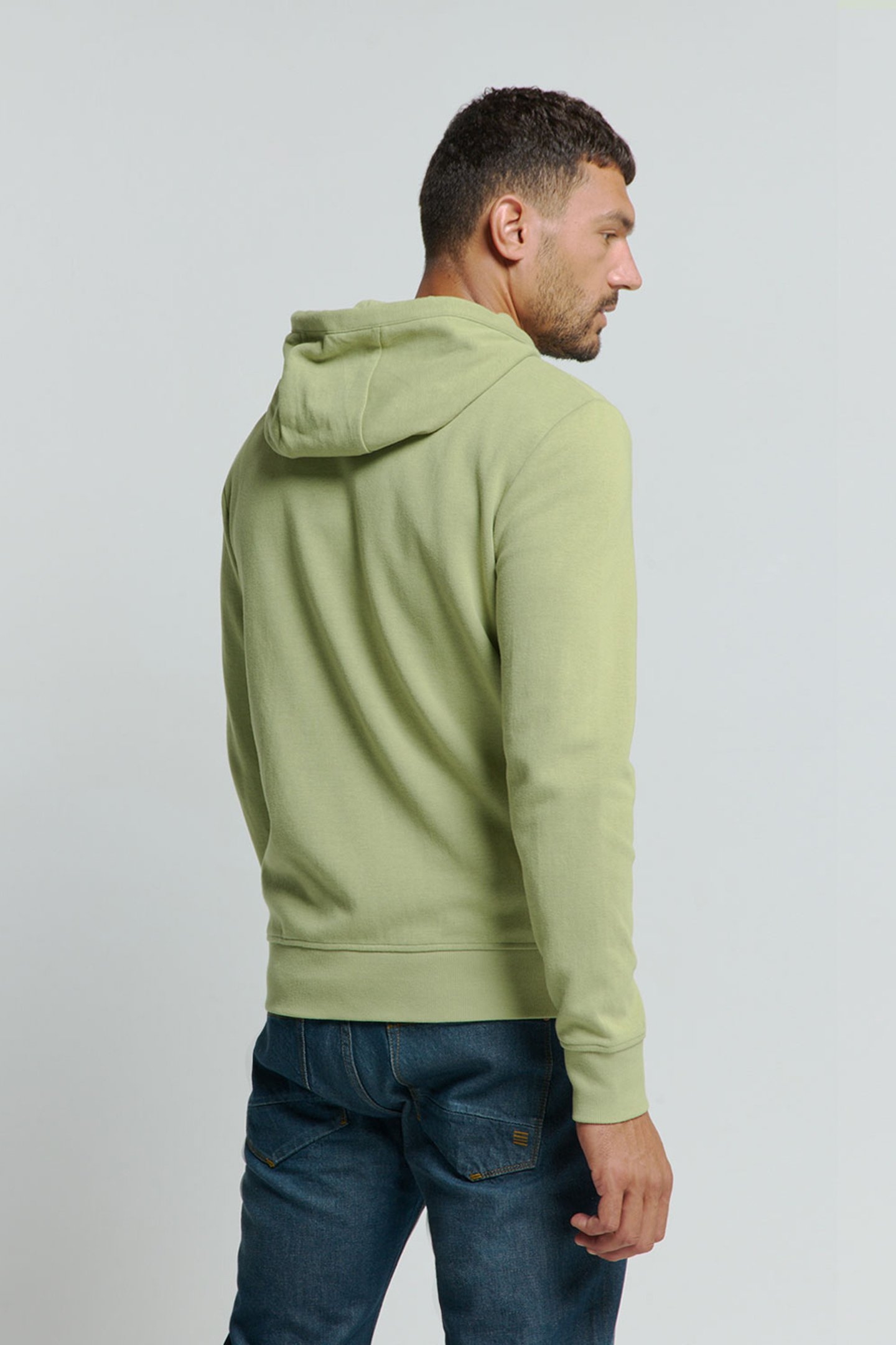 SWEATER HOODED FULL ZIPPER DOUBLE LAYER JACQUARD STRETCH SMO 2