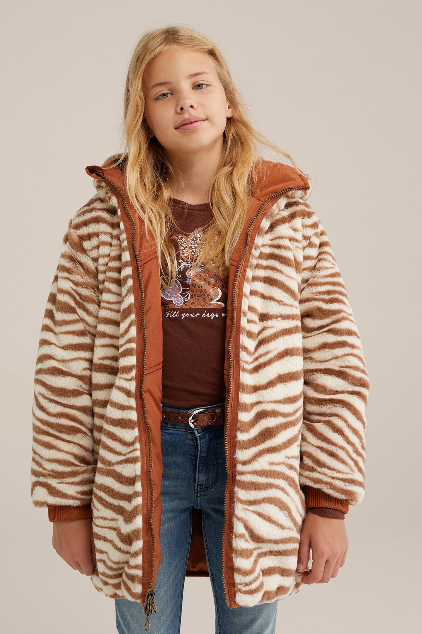 JACKET REVERSIBLE PARKA CINNAMON BROWN 2