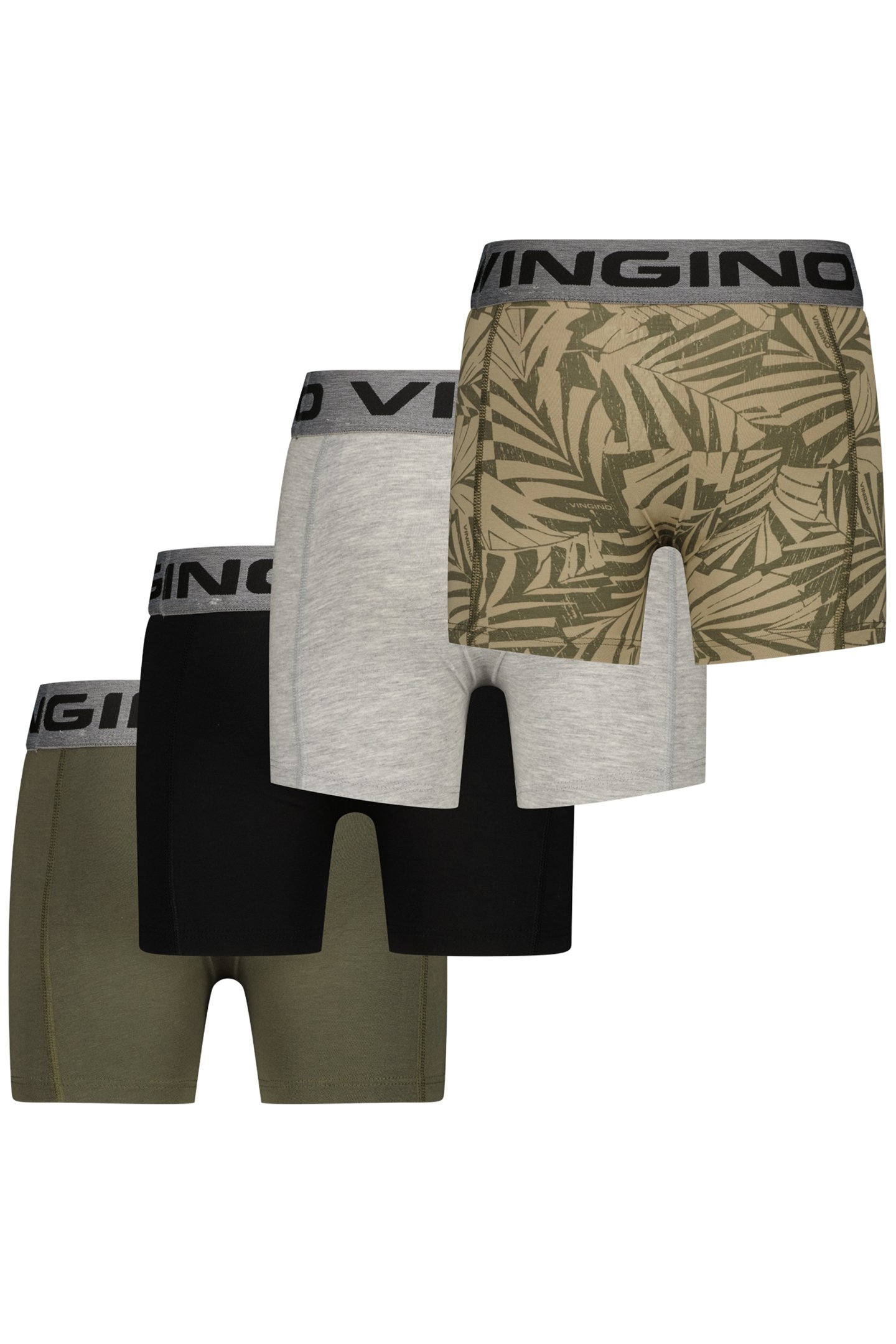 BOYS WO25 GRAPHIC 4-PACK UNDERWEAR & SLEEPWEAR ARMY GREEN 2