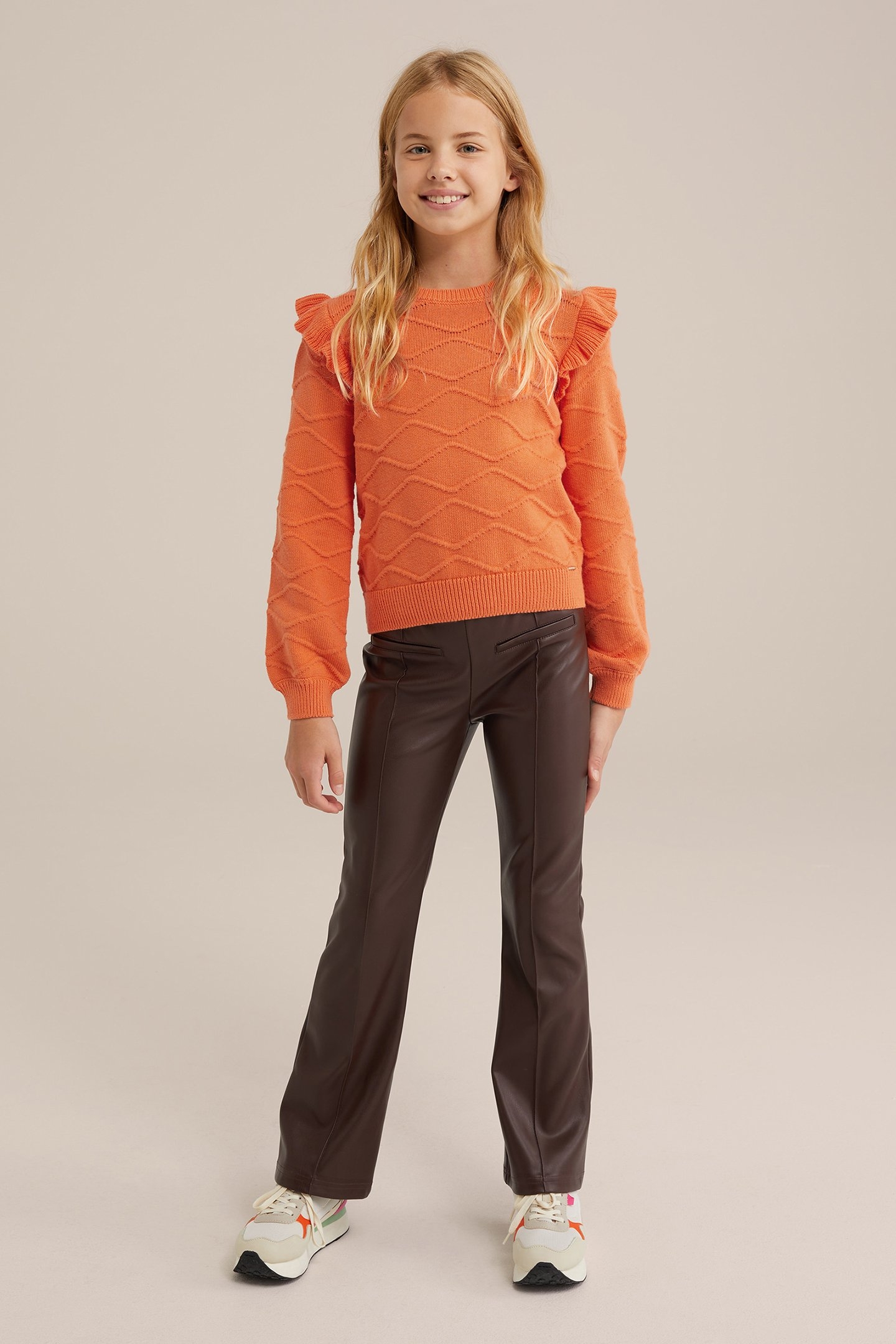 KNITTED PULLOVER CORAL PINK 2