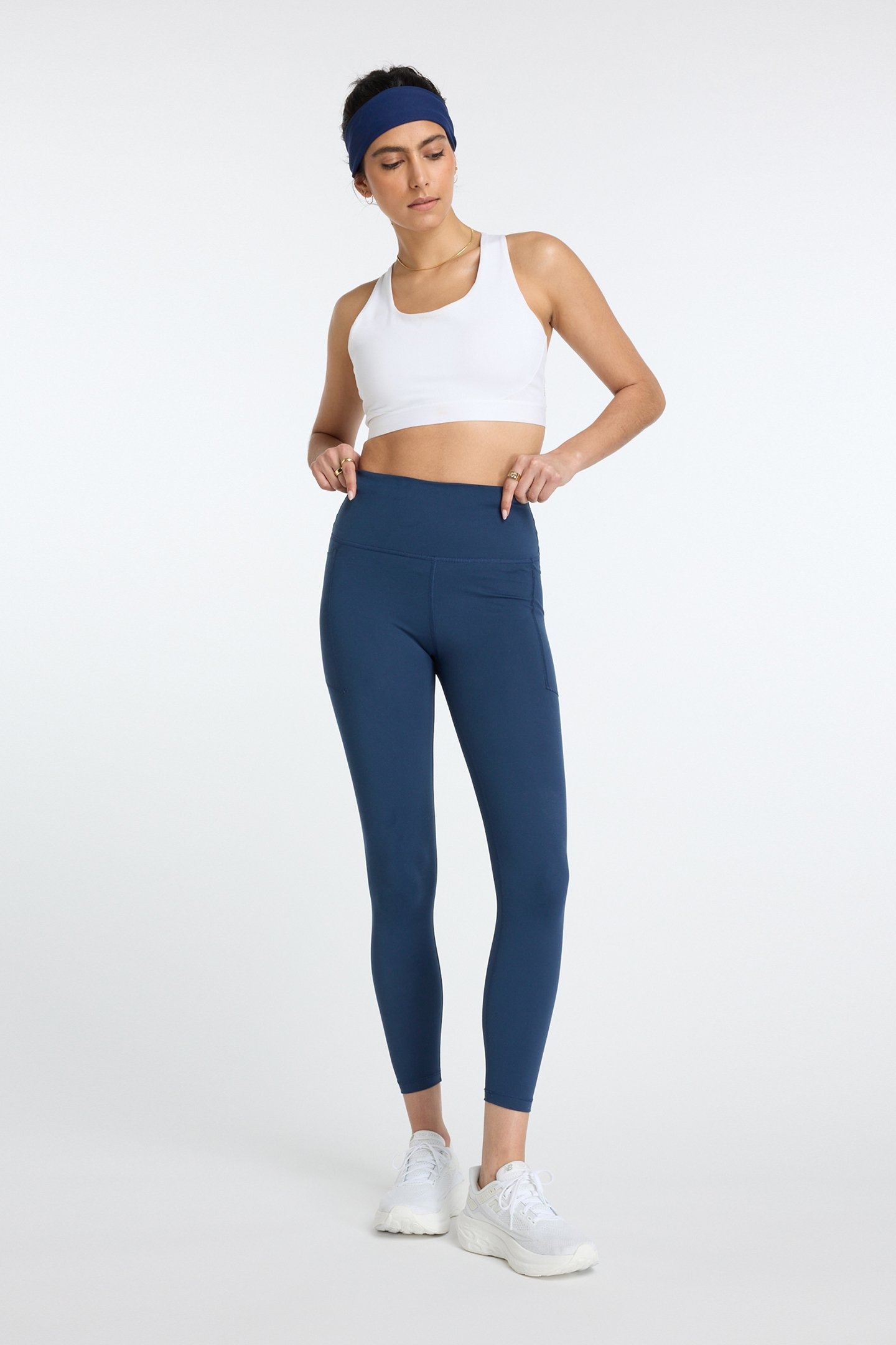 NB HARMONY POCKET HIGH RISE LEGGING NAVY 3