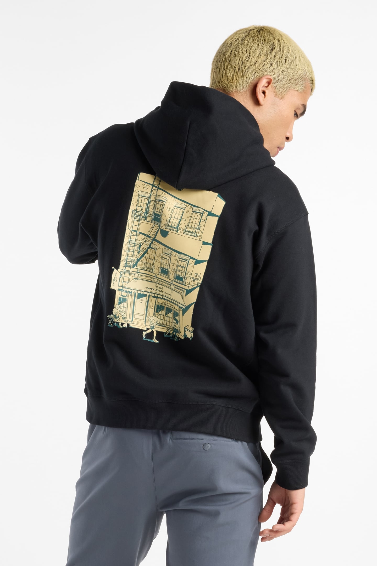 CAFE HOODIE BLACK 2