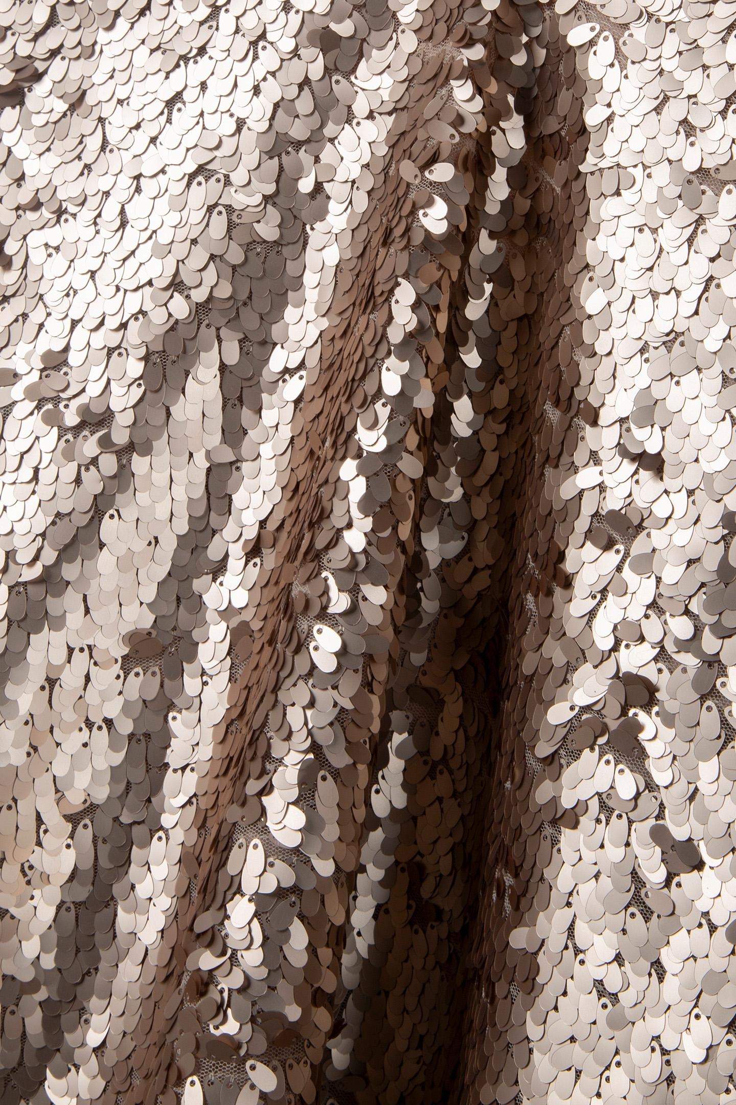 CHANA - MAXI SEQUIN EMBROIDERED PLATINUM TOP 6