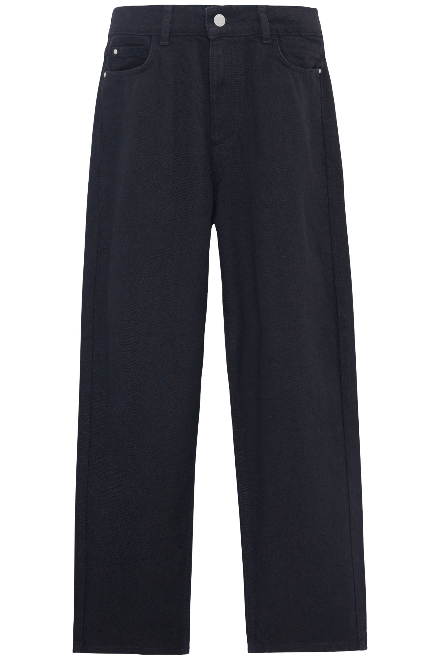 7/8TH STRAIGHT BLACK JEANS BLACK 2