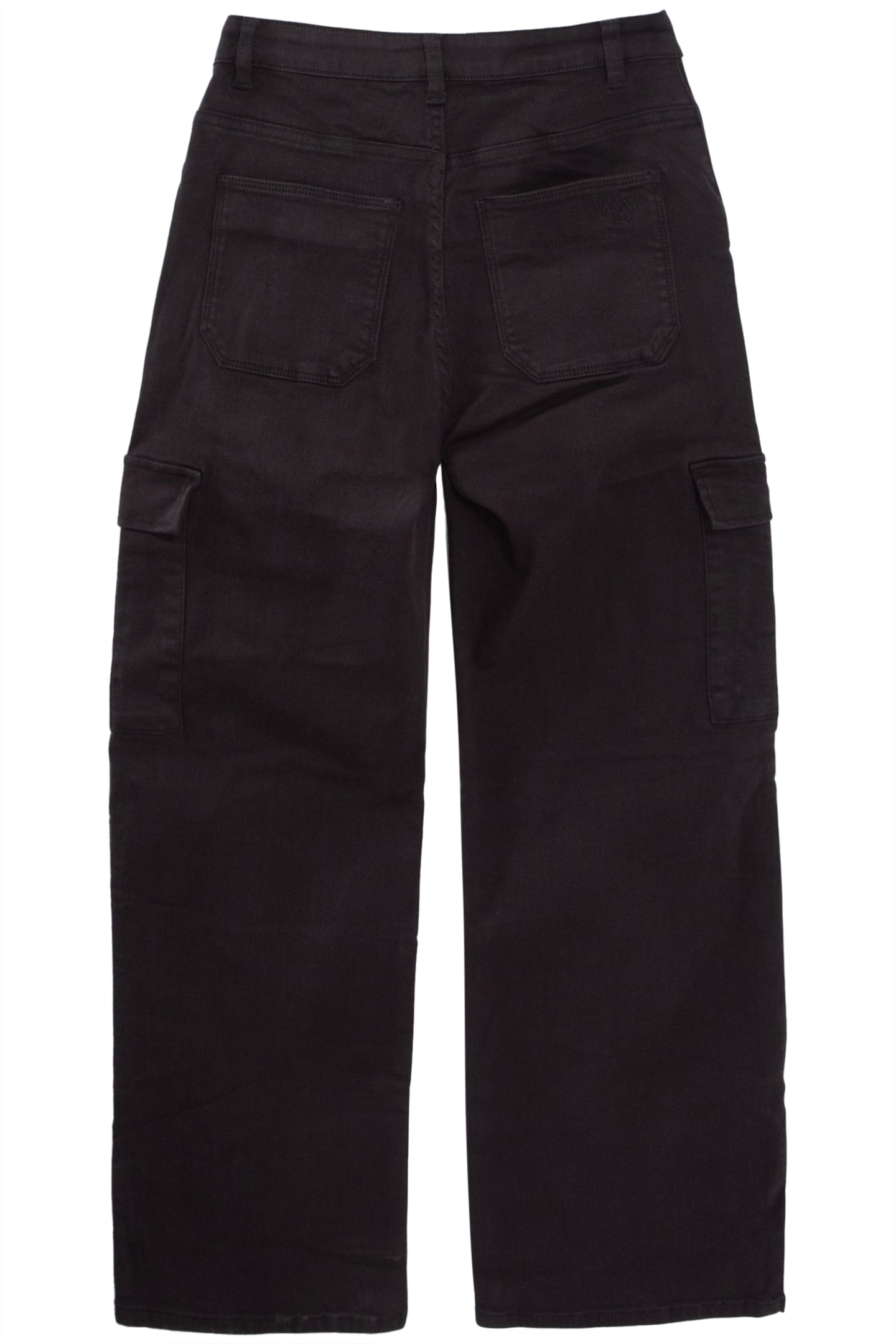GIRLS’ BLACK DENIM CARGO TROUSERS 3