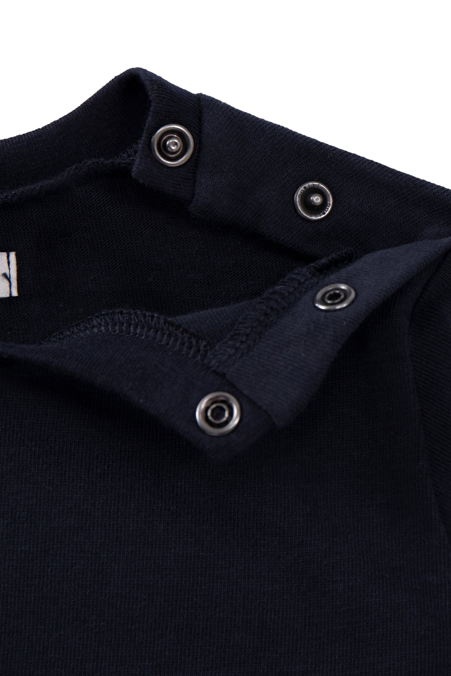 BABY BOY'S NAVY ORGANIC COTTON T-SHIRT, NEON LOOK SLOGAN 5