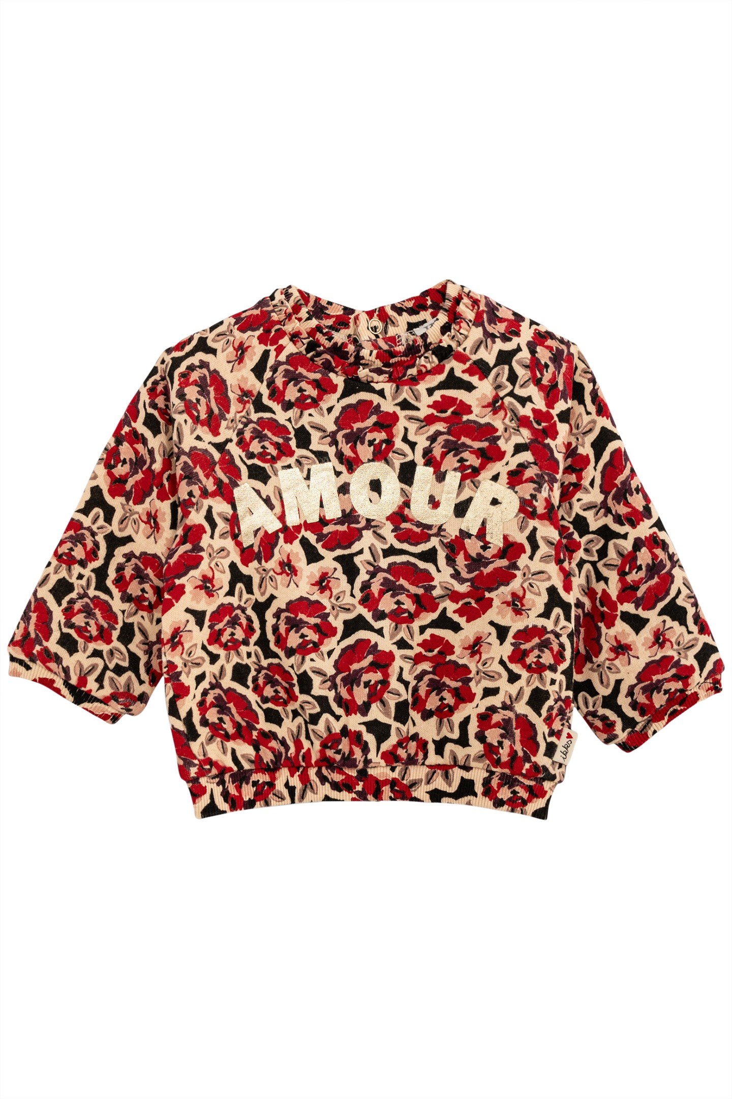 BLACK MAXI PINK SWEATSHIRT BABY GIRL 1