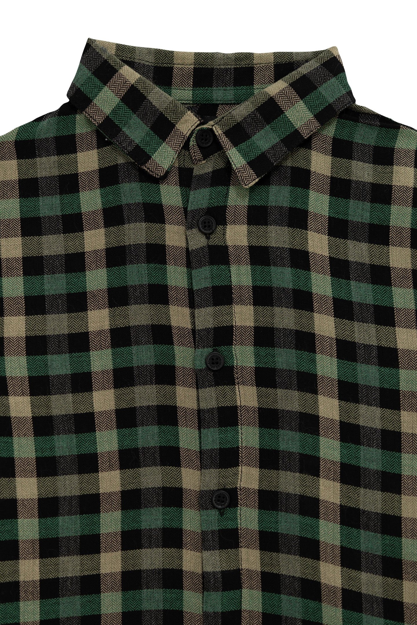 BOY'S KHAKI PLAID SHIRT 3