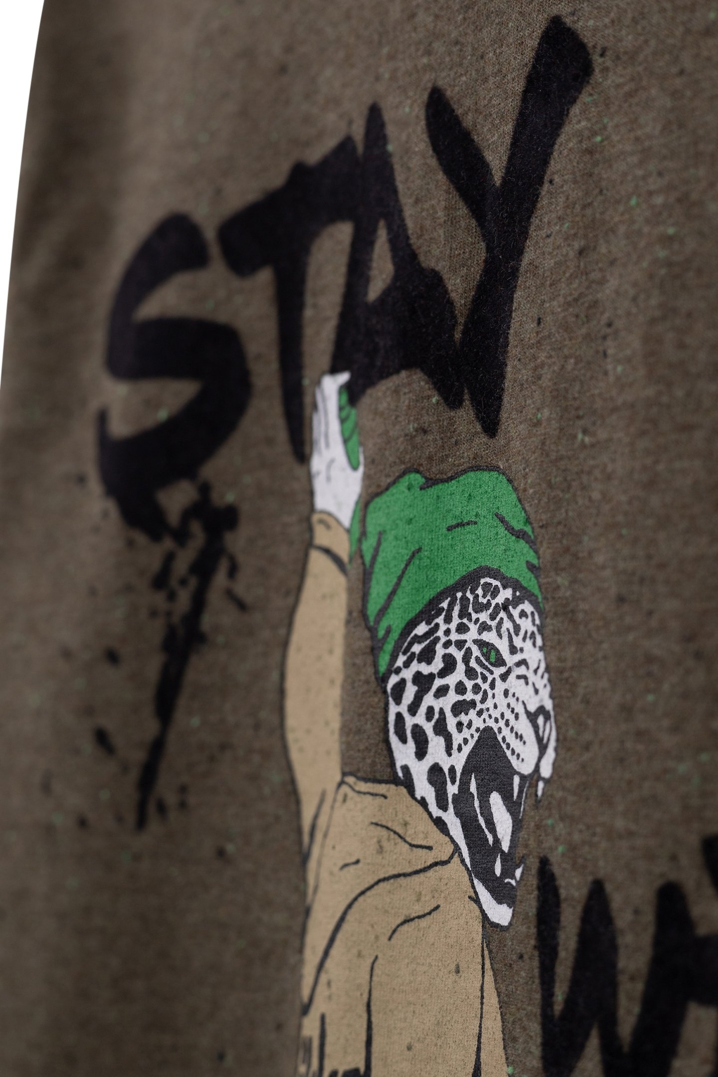 BOY'S VISUAL LEOPARD-PRINT KHAKI T-SHIRT 6