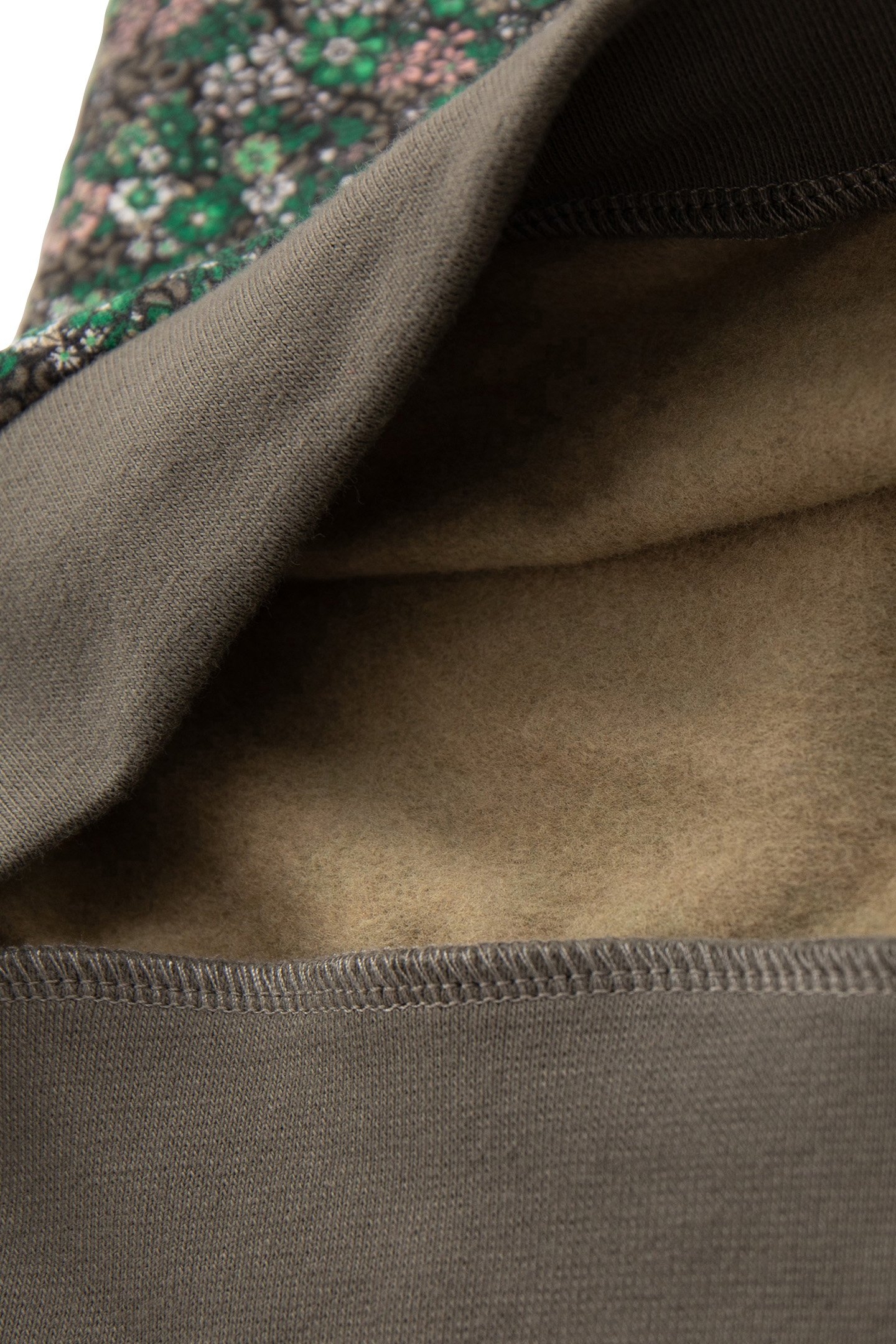 GIRL'S GREEN FLORAL-LEOPARD SWEATSHIRT, METALLIC SLOGAN 5