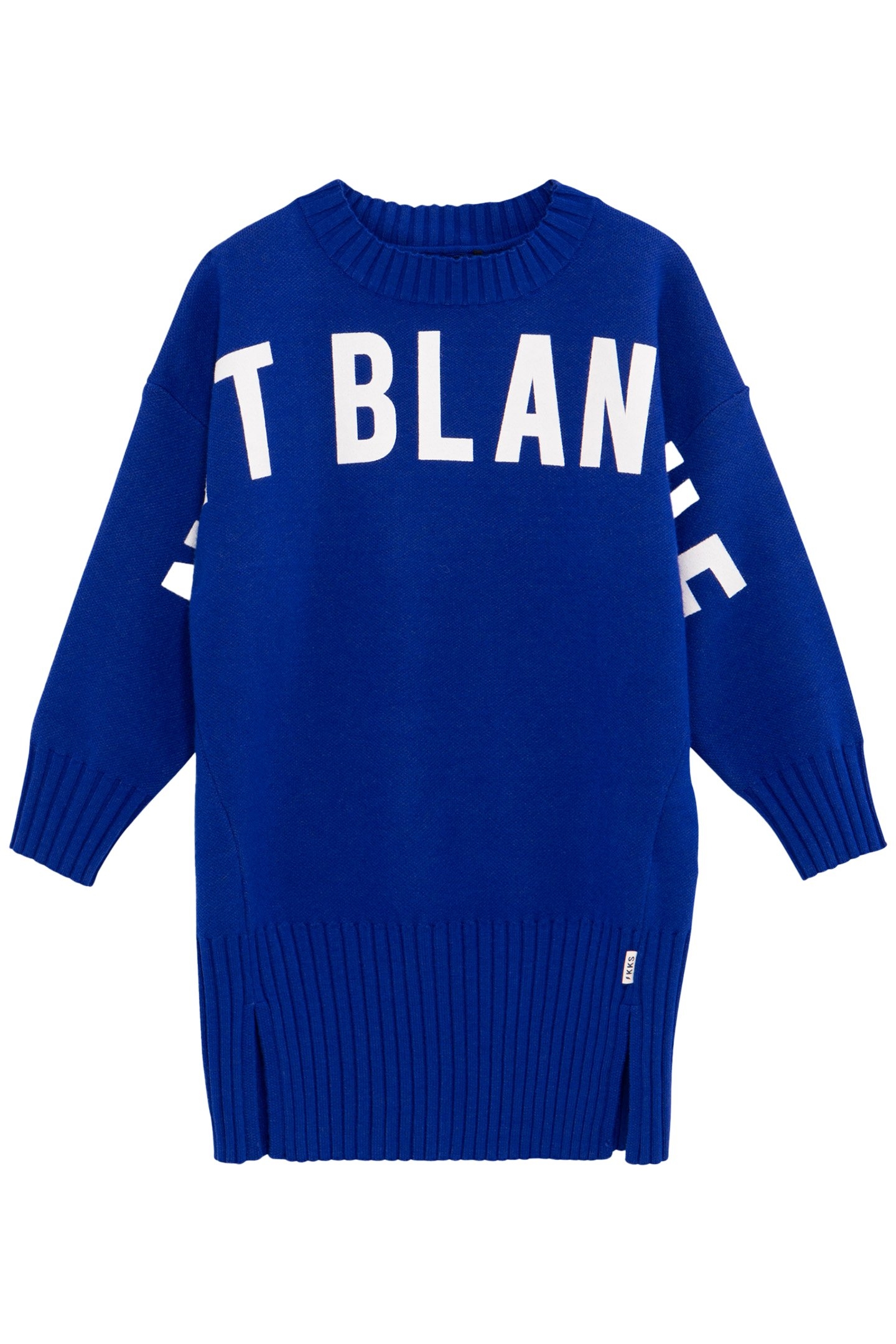 BLUE SWEATER DRESS MAXI MESSAGE GIRL 1