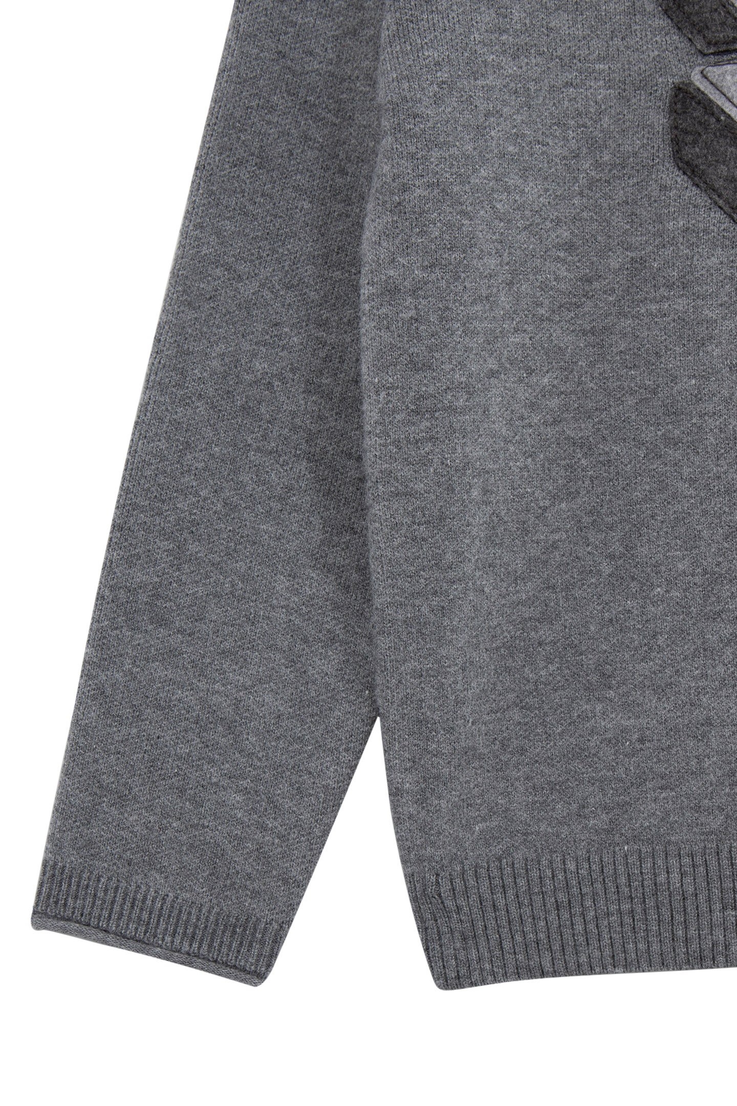 BOY’S GREY KNIT HOODIE WITH XL LIGHTNING BADGE 3