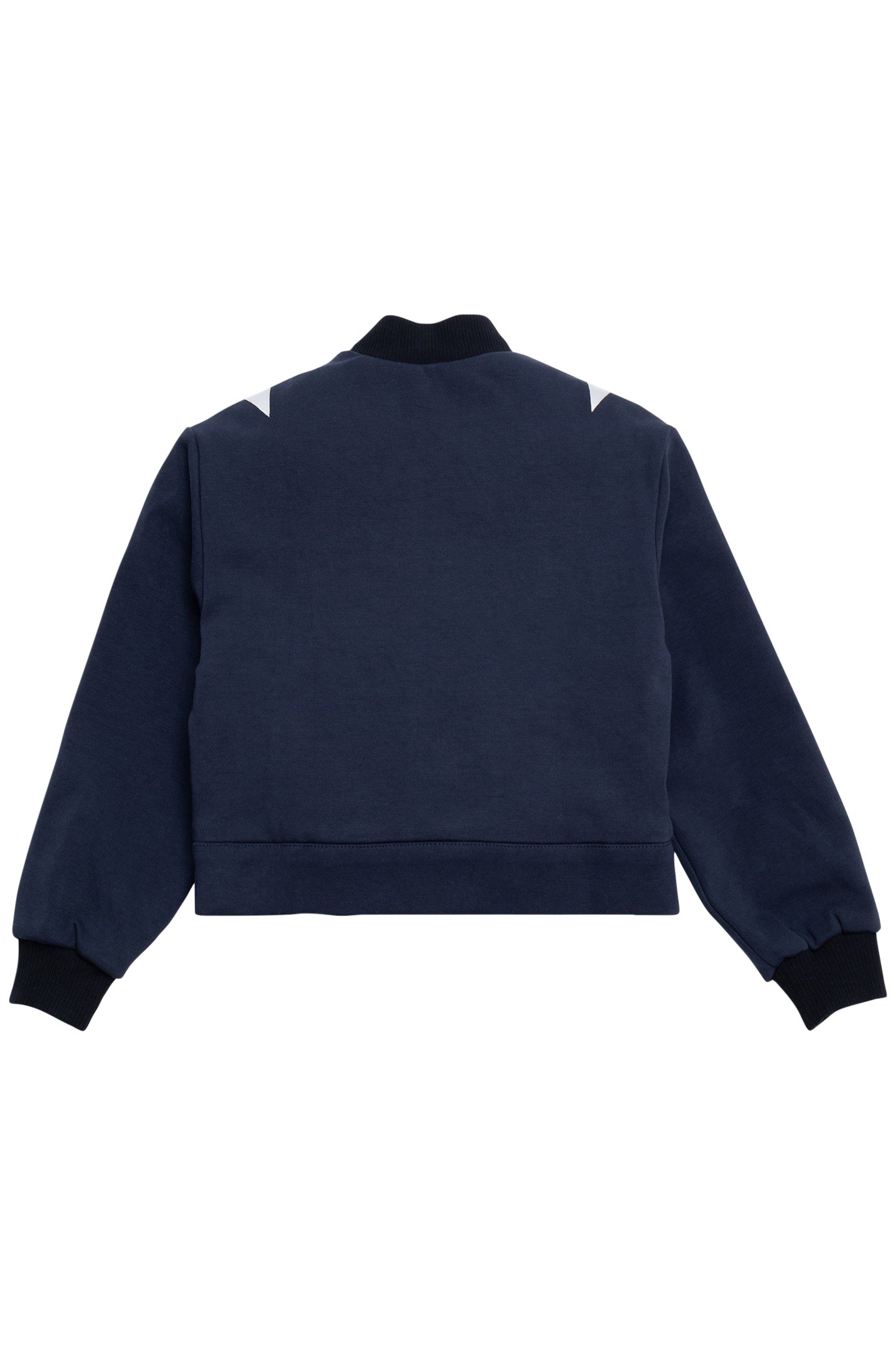 GIRL'S NAVY STAR PRINT SHORT JACKET 2