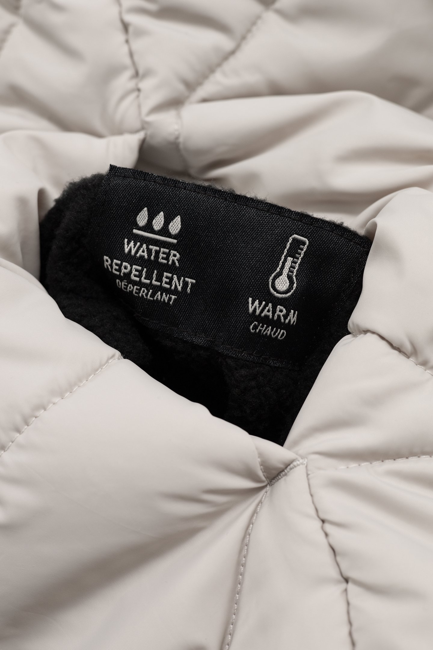 BEIGE AND BLACK QUILTED REVERSIBLE DOWN JACKET FOR BOYS 7